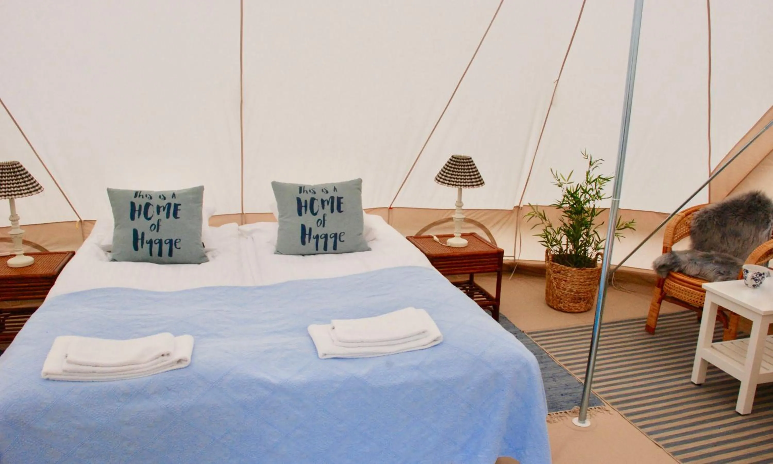 Bed in Pension Lærkelill