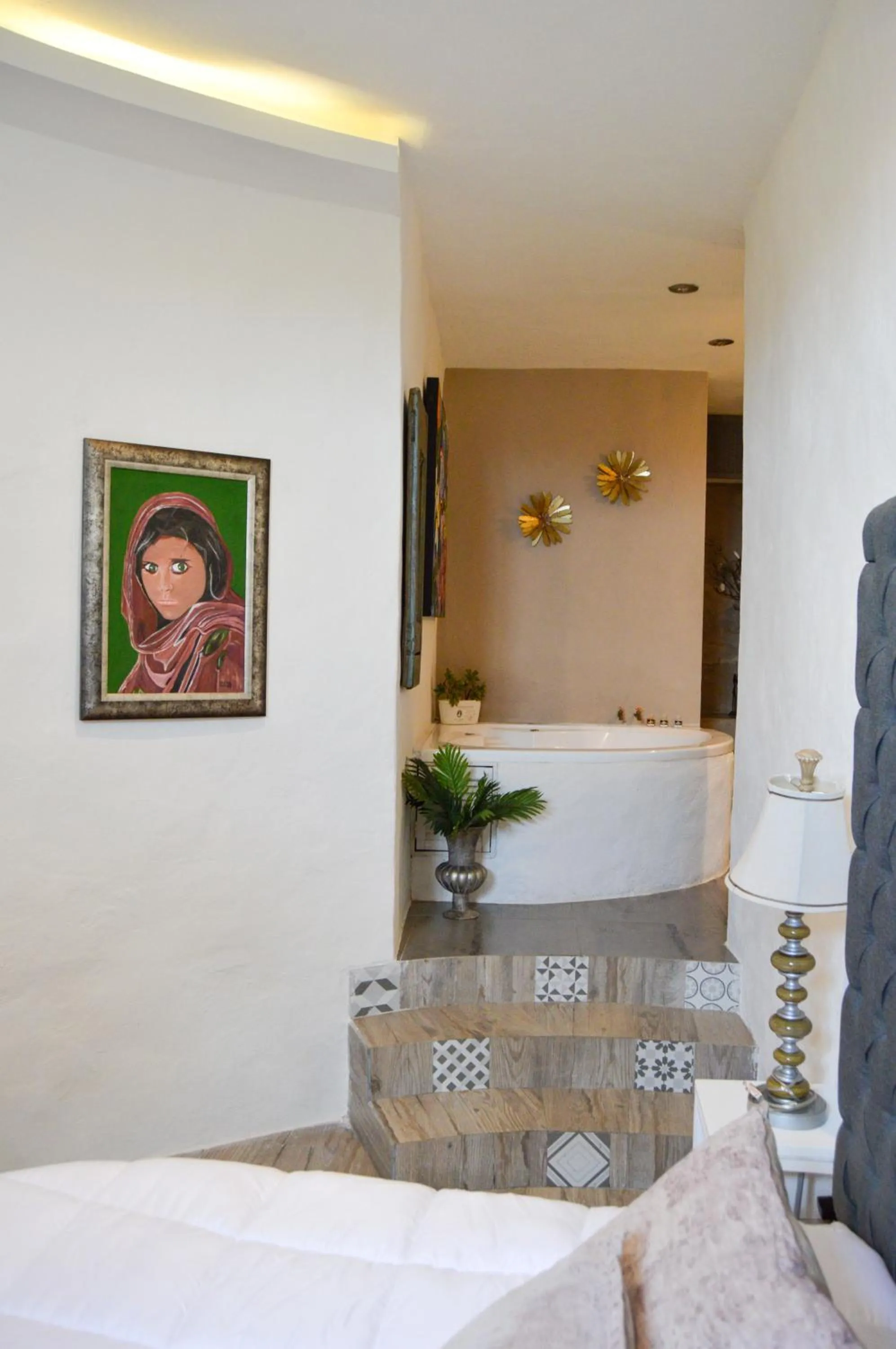 Bed in Hotel de Piedra