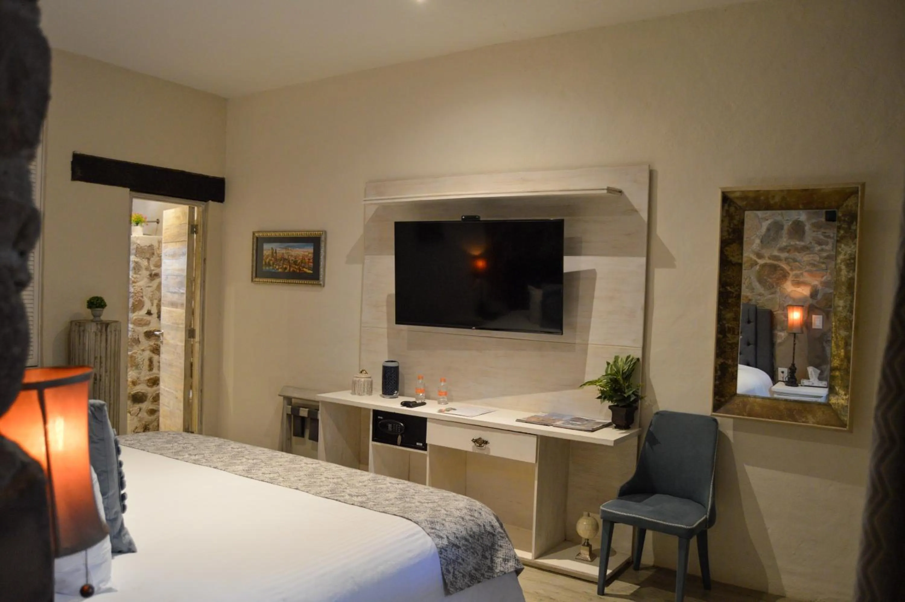 Bed in Hotel de Piedra