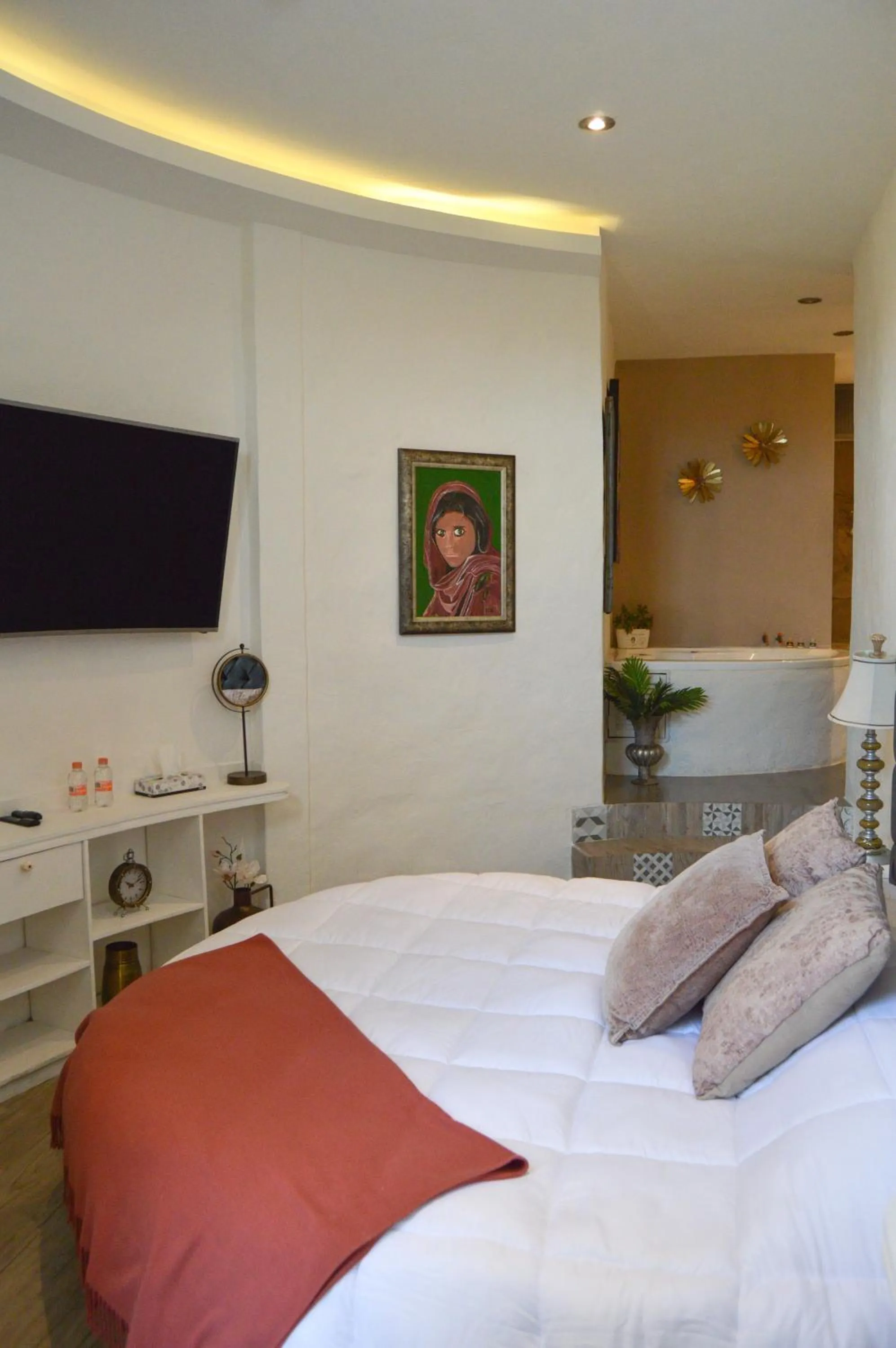 Bed in Hotel de Piedra