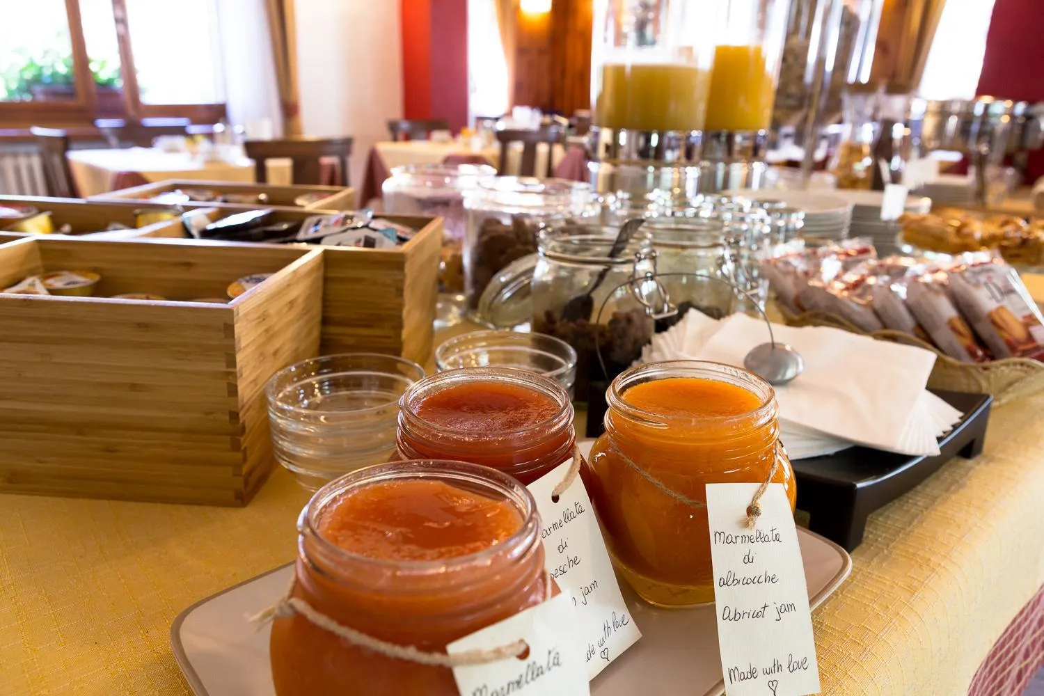 Buffet breakfast in Hotel Crampon