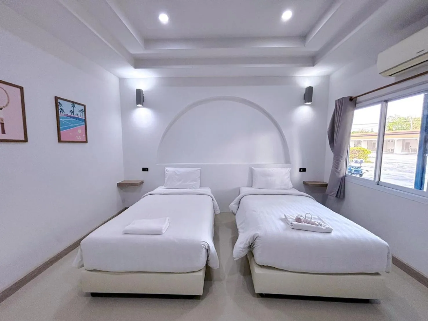 Bedroom, Bed in Sky View Resort Buriram