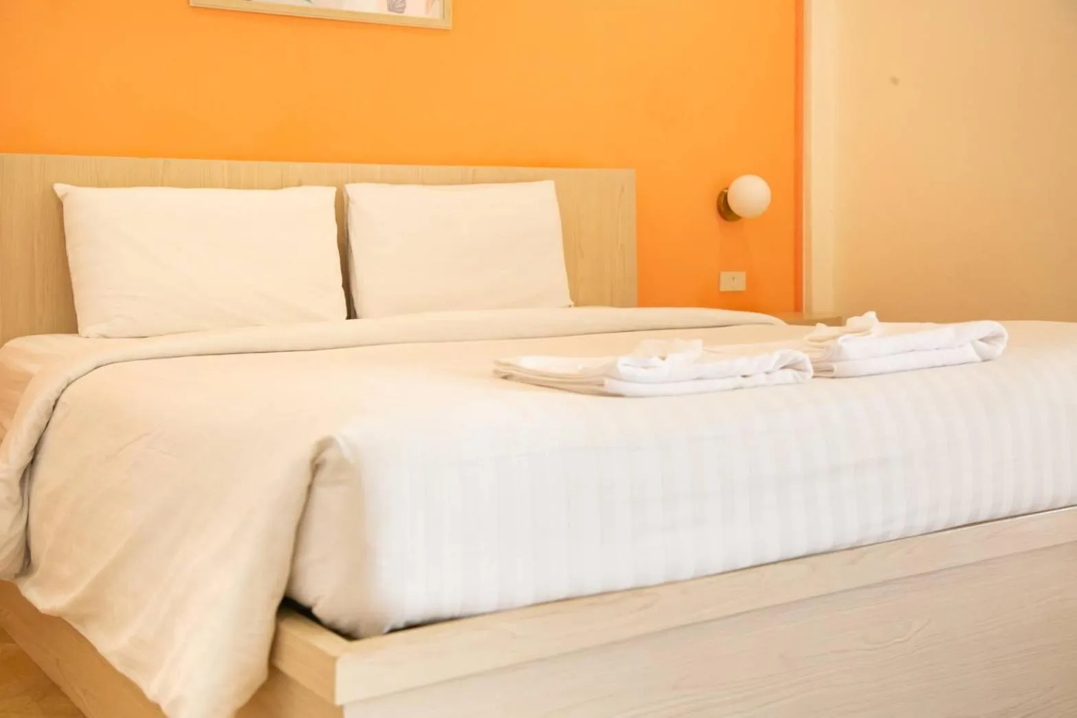 Bed in Sky View Resort Buriram