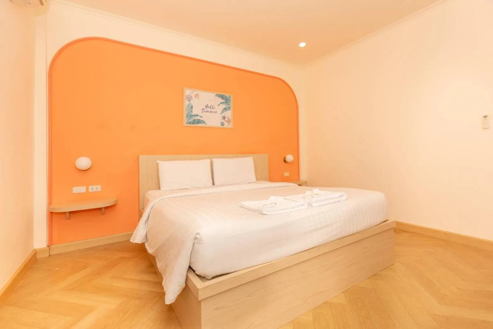 Bed in Sky View Resort Buriram