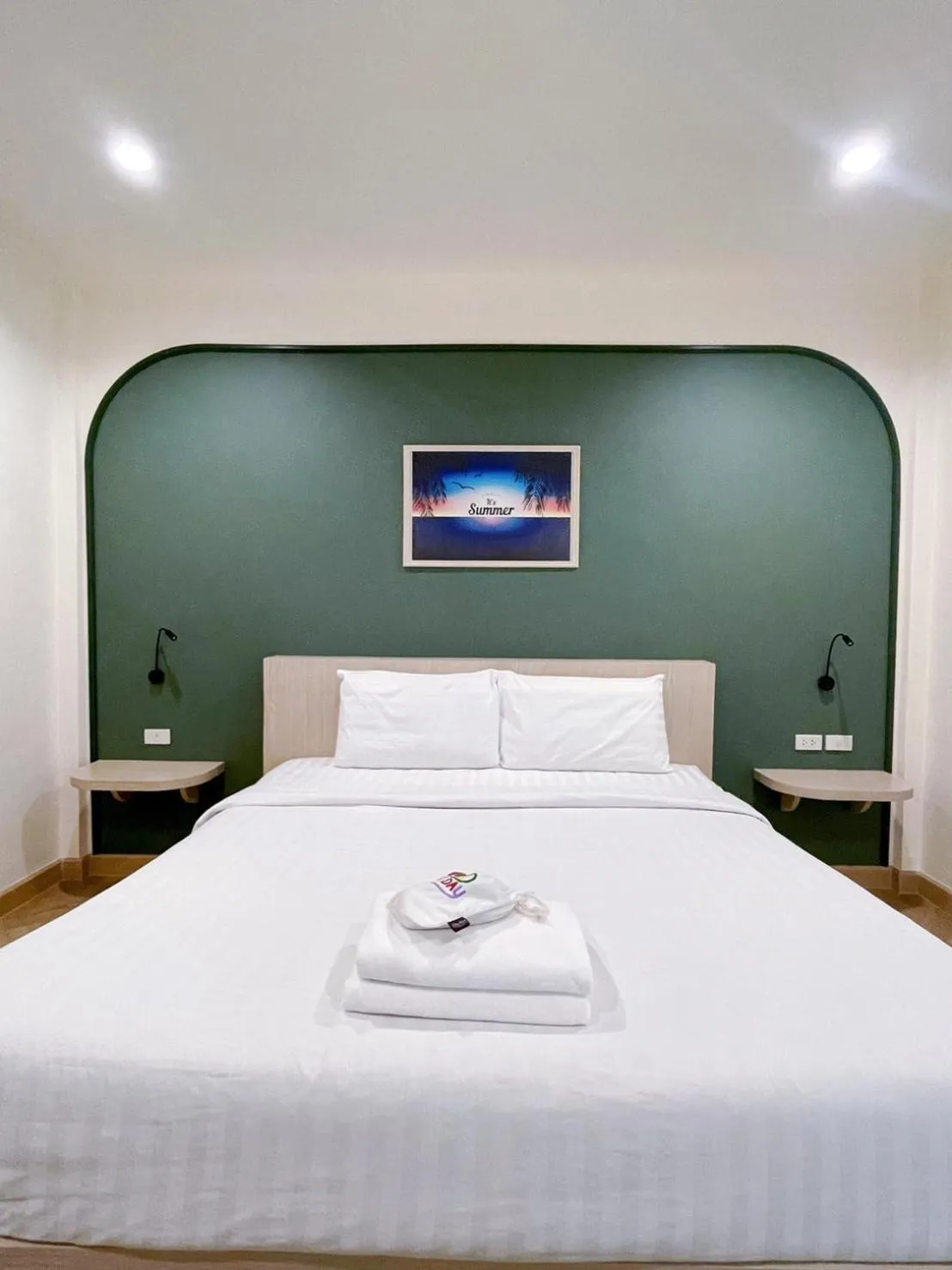 Bed in Sky View Resort Buriram