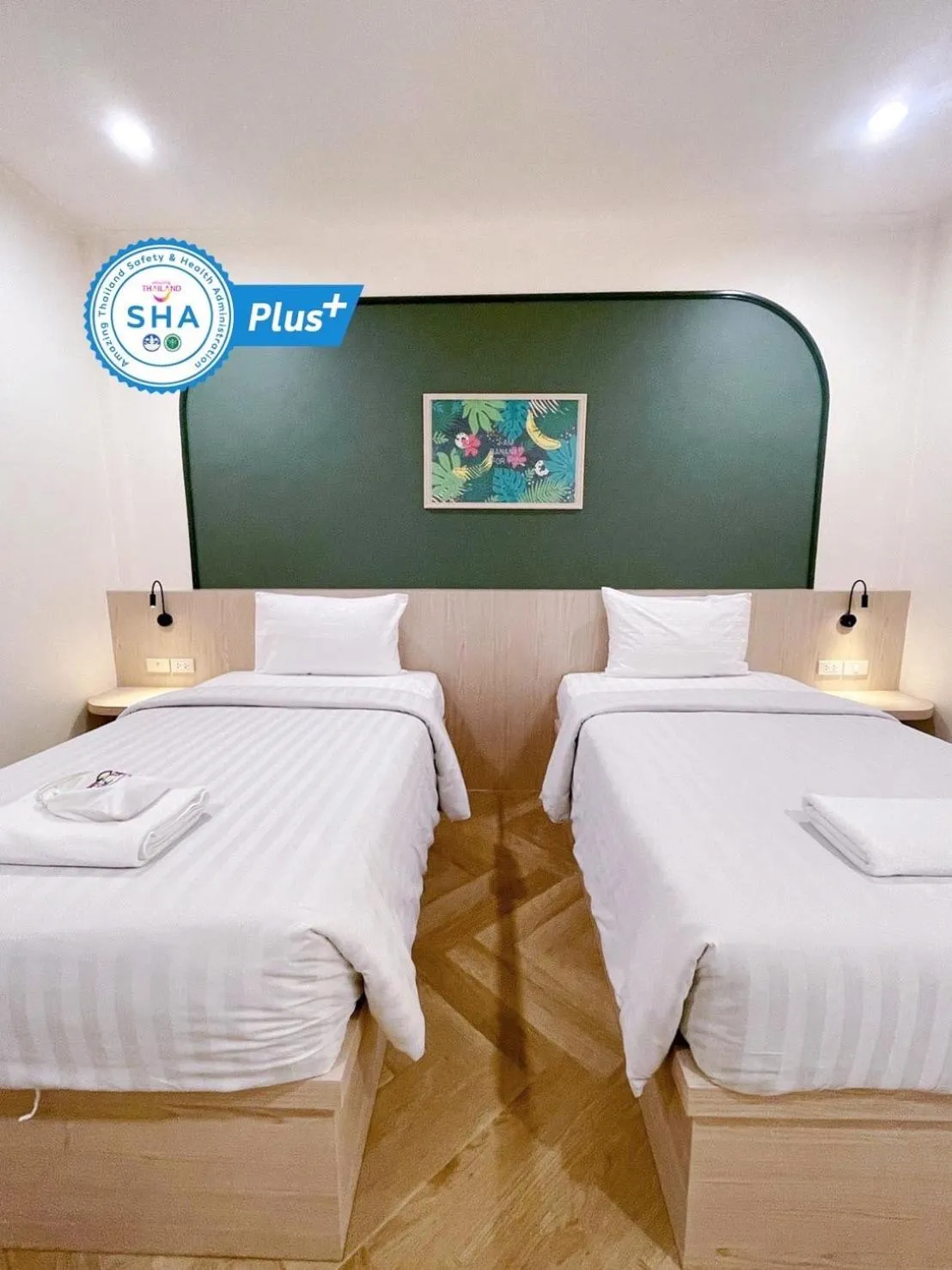 Bed in Sky View Resort Buriram