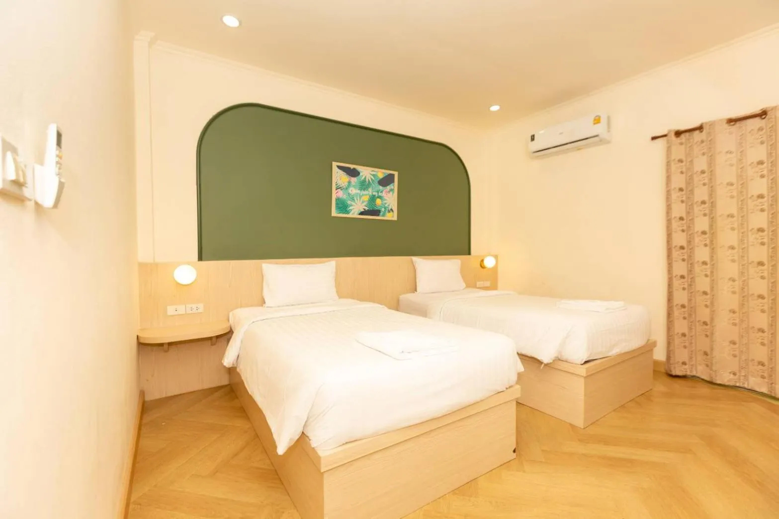 Bed in Sky View Resort Buriram