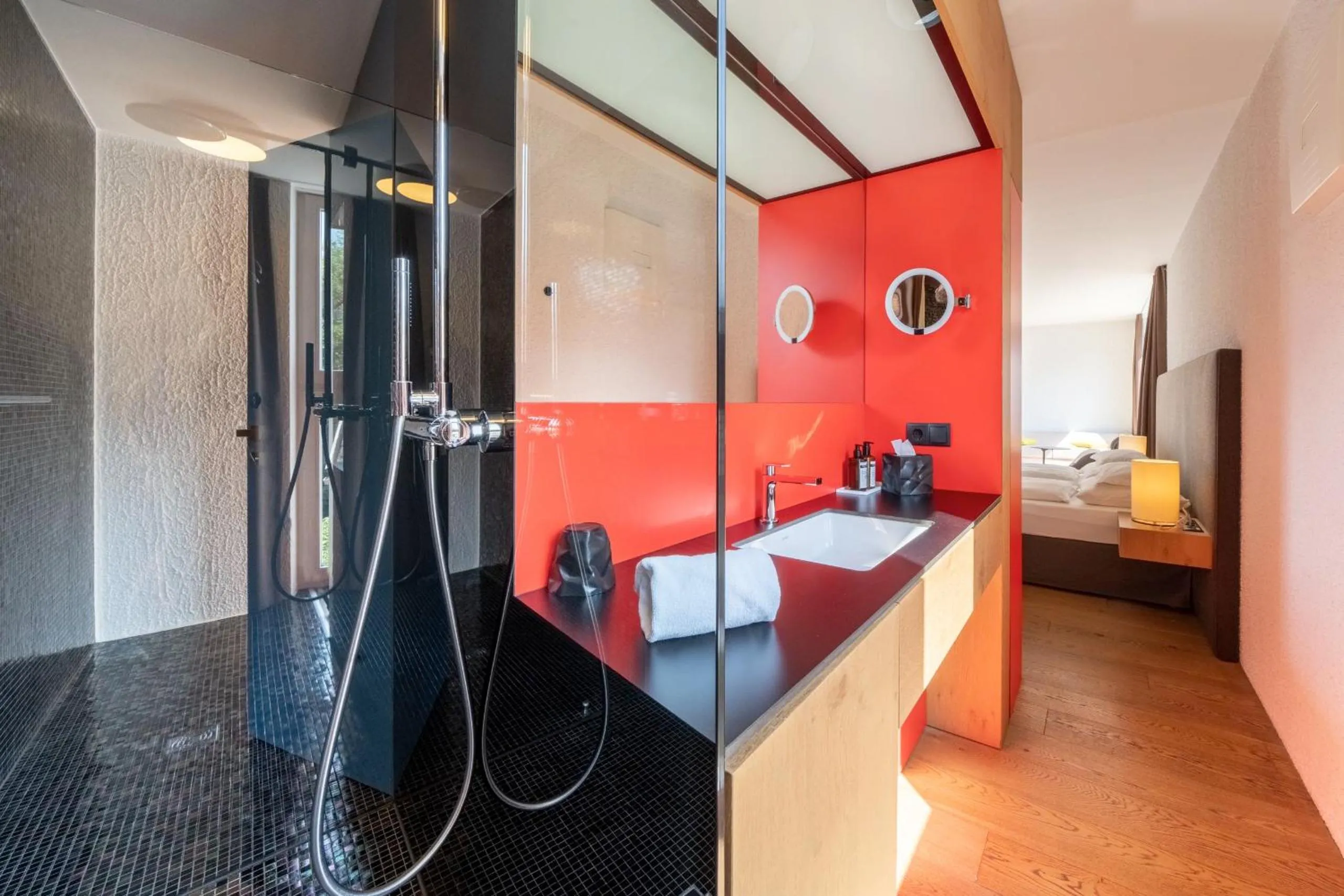 Shower, Bed in Soley Suites - adults only