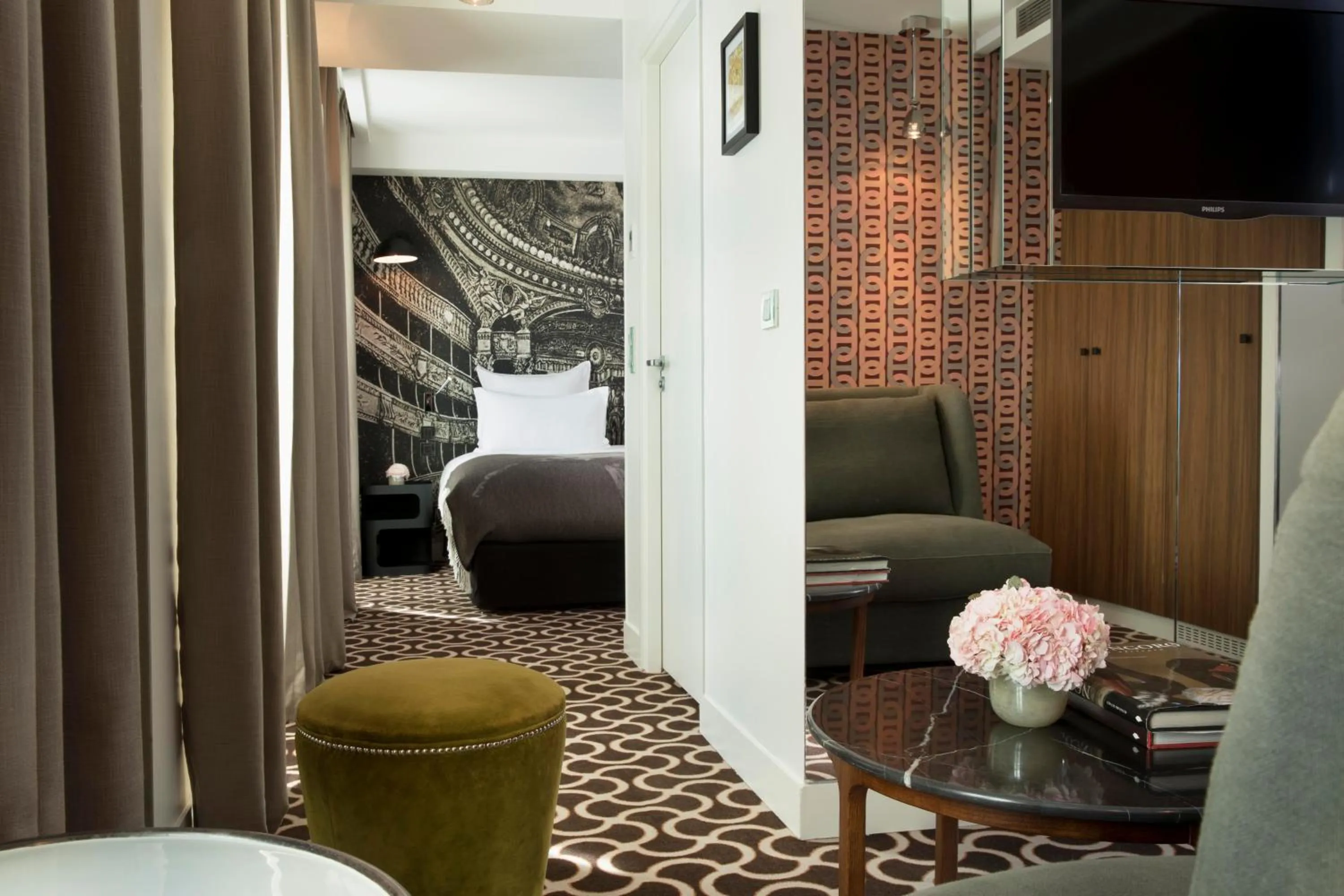 Living room in Hôtel Le Pradey