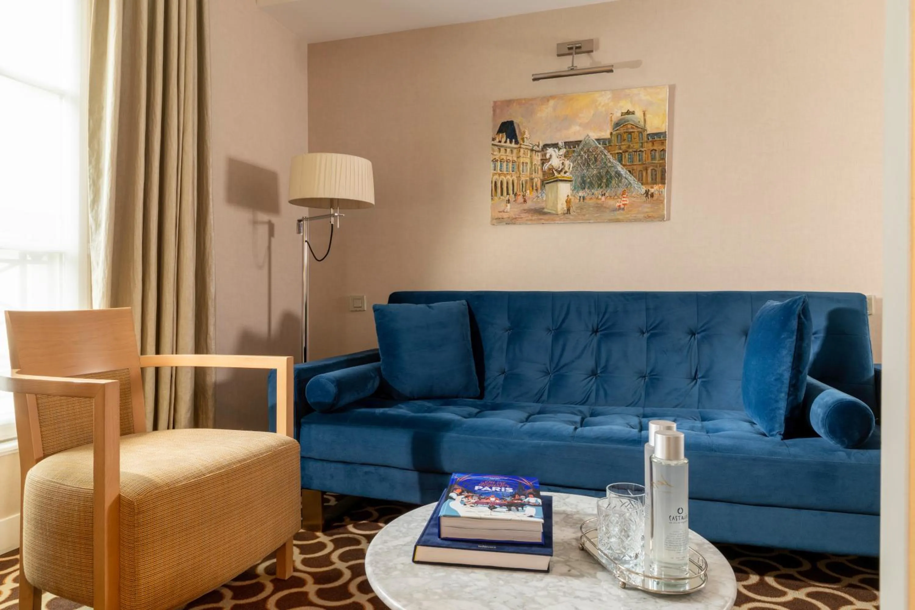 Seating area in Hôtel Le Pradey