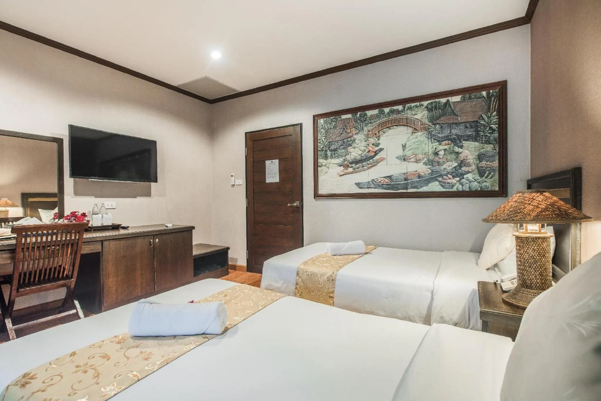 TV and multimedia, Bed in Gassan Khuntan Golf & Resort