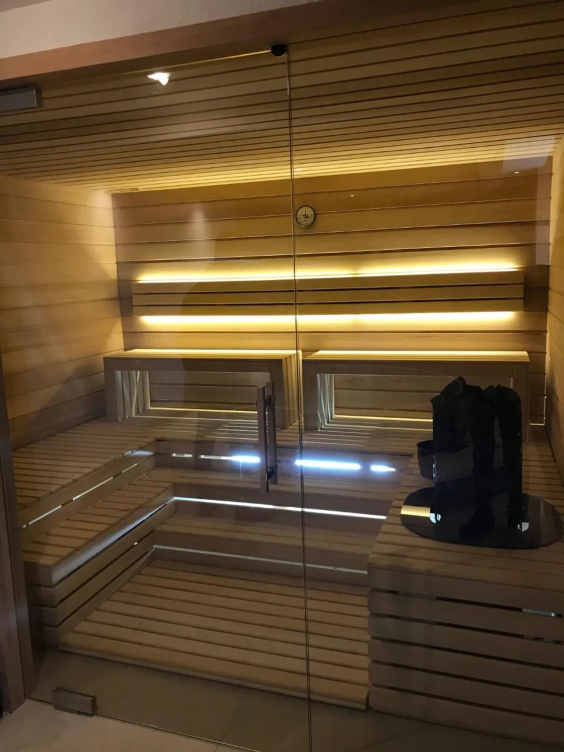 Sauna in Appart'Hotel Aiguille Verte & Spa