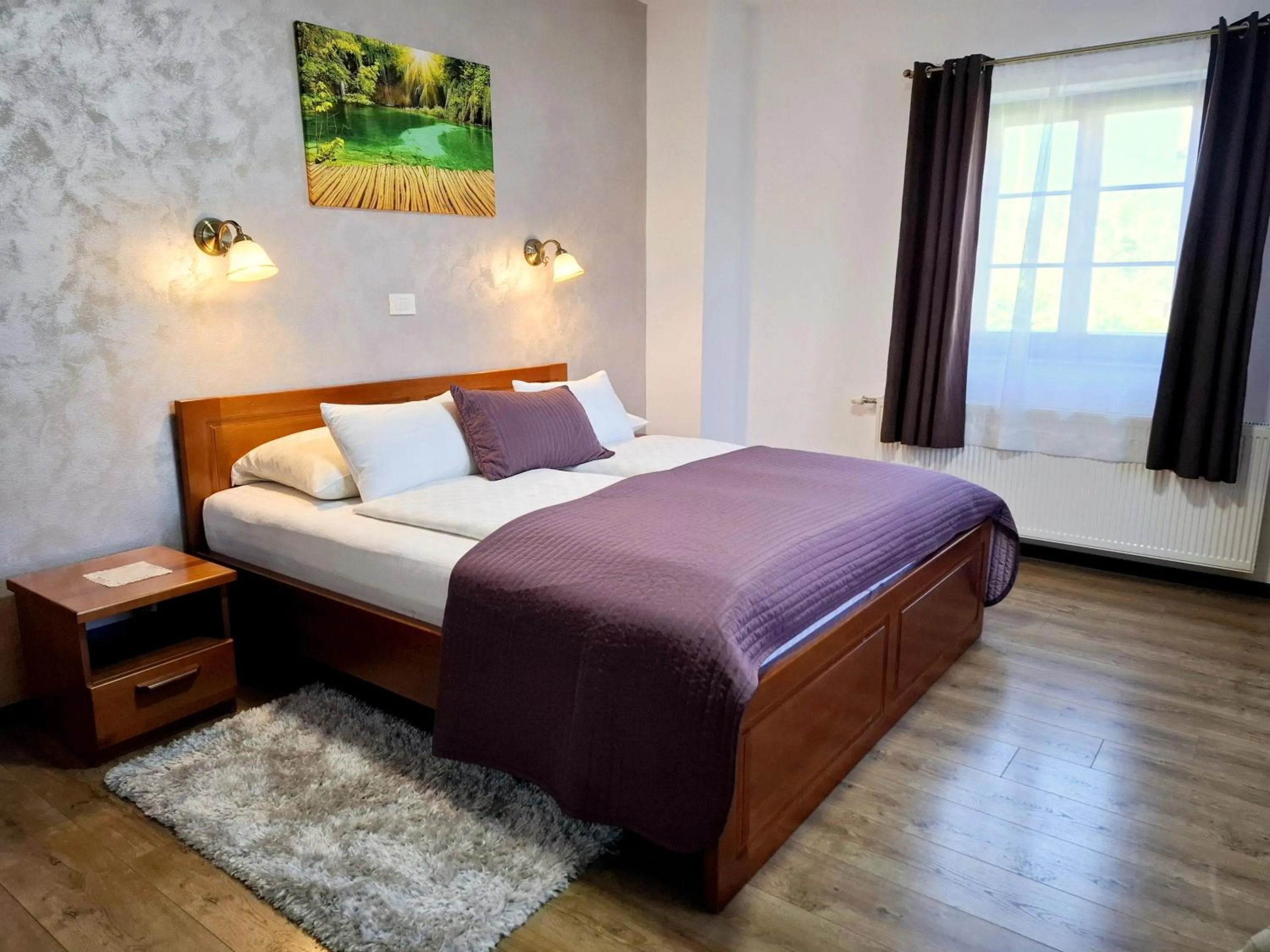 Bed in B&B Plitvice Lakes Villa Prica