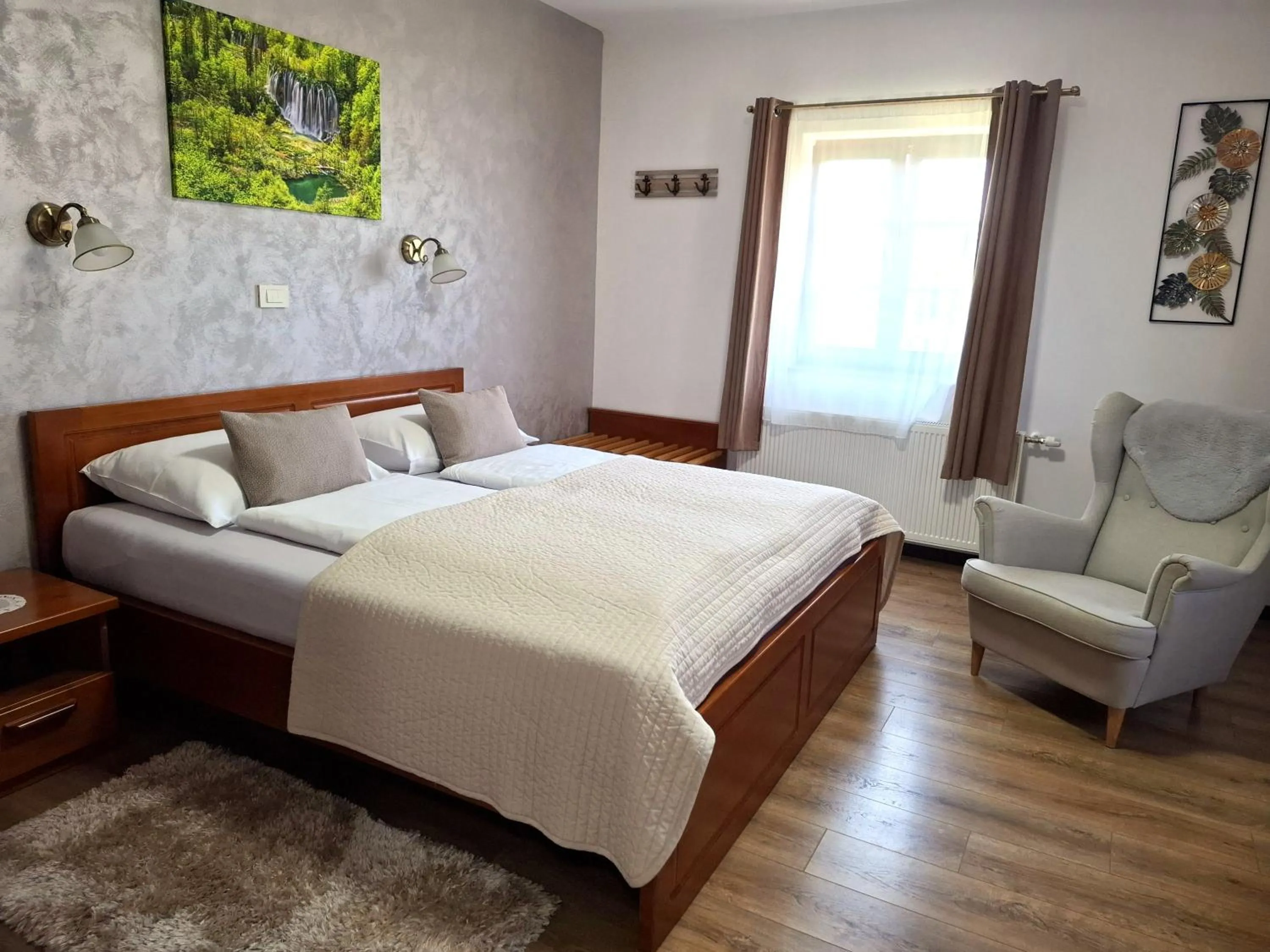 Bed in B&B Plitvice Lakes Villa Prica