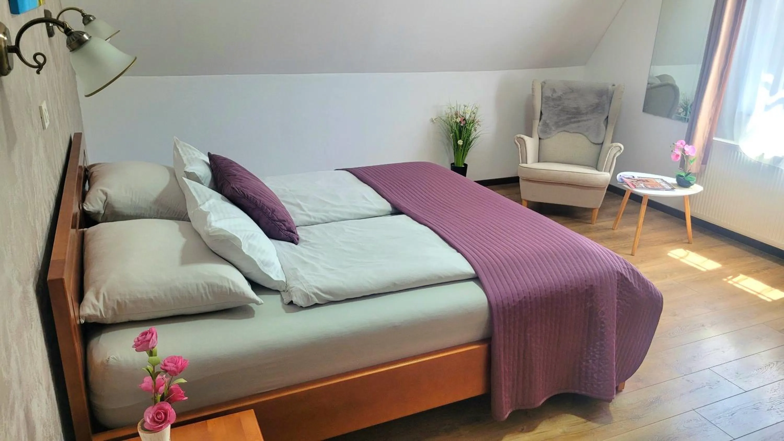 Bed in B&B Plitvice Lakes Villa Prica