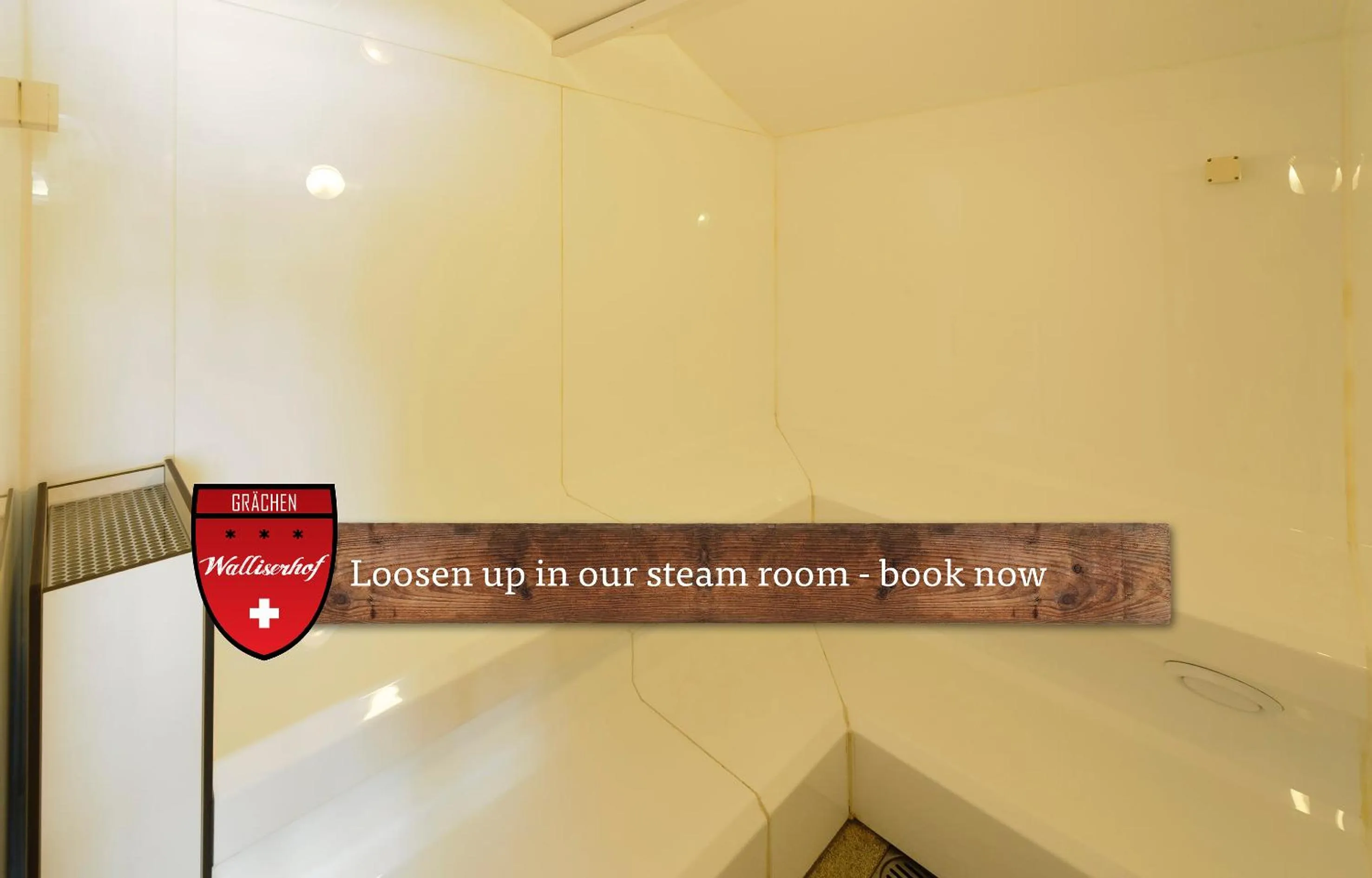 Steam room in Hotel Walliserhof - The Dom Collection