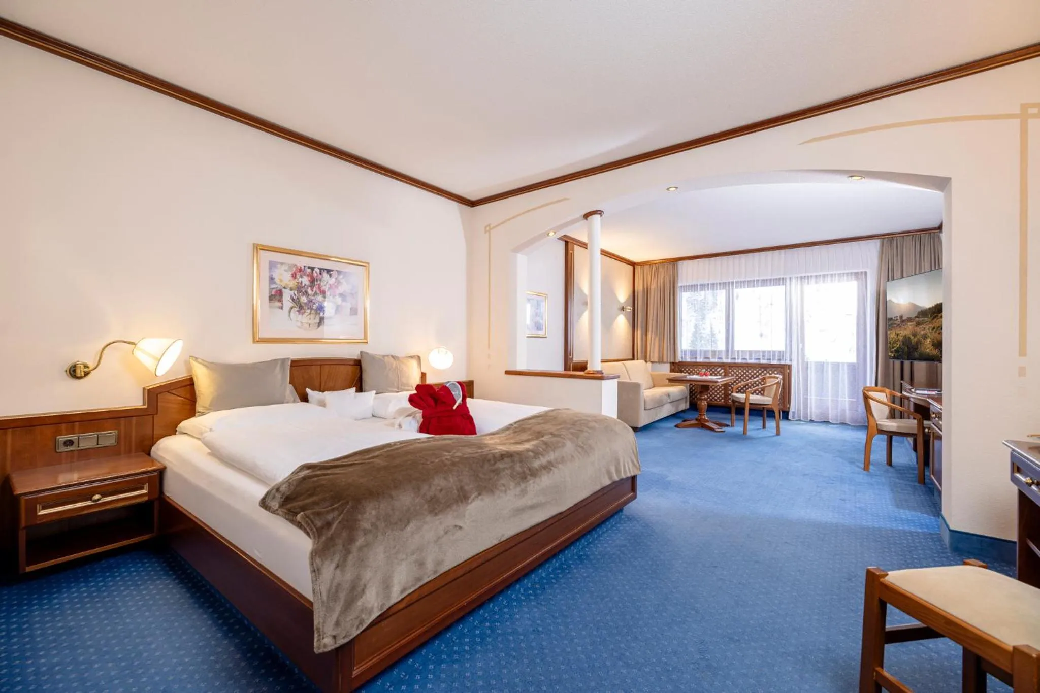 Photo of the whole room, Bed in Der Rindererhof