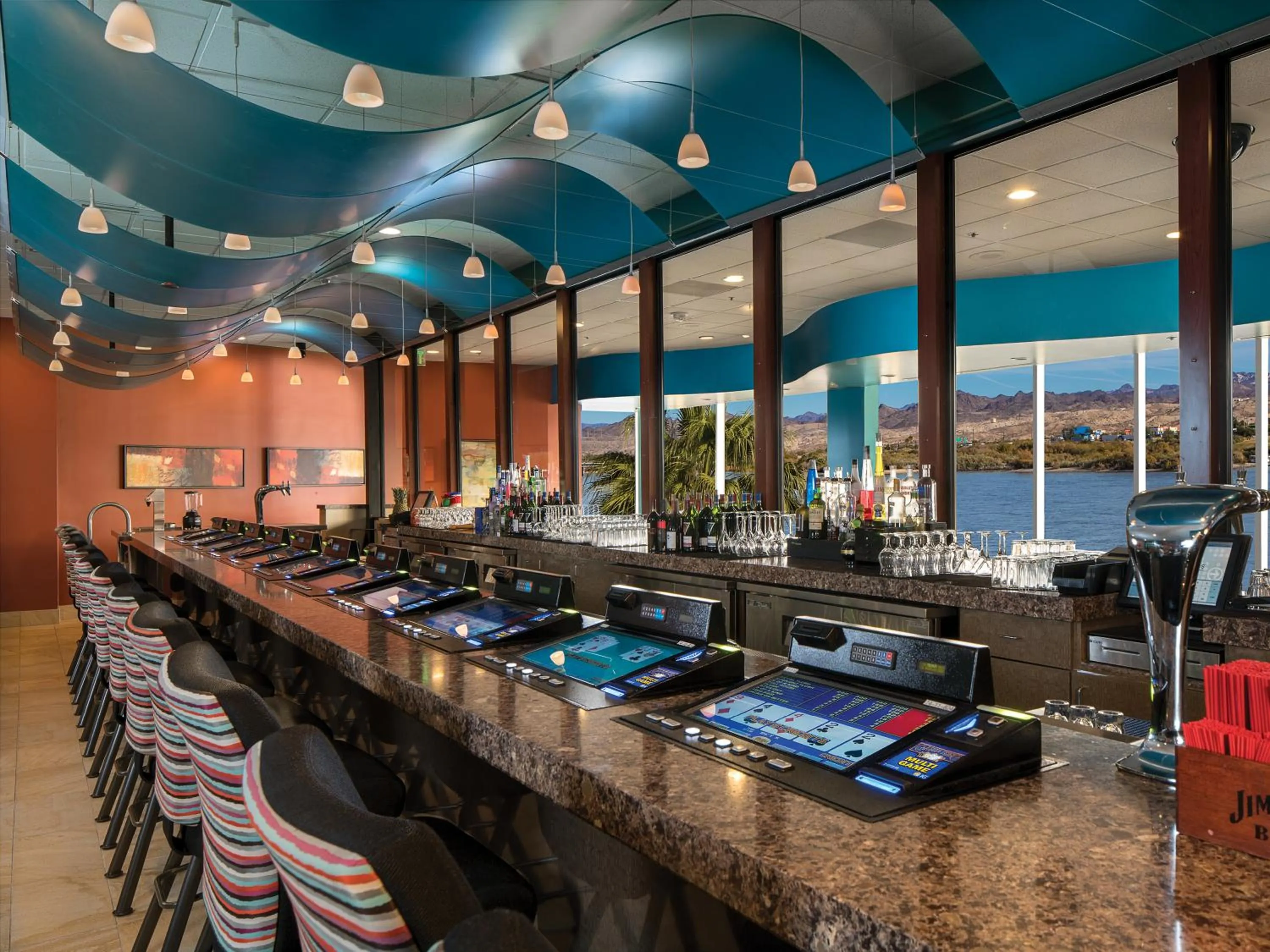 Lounge or bar in Aquarius Casino Resort