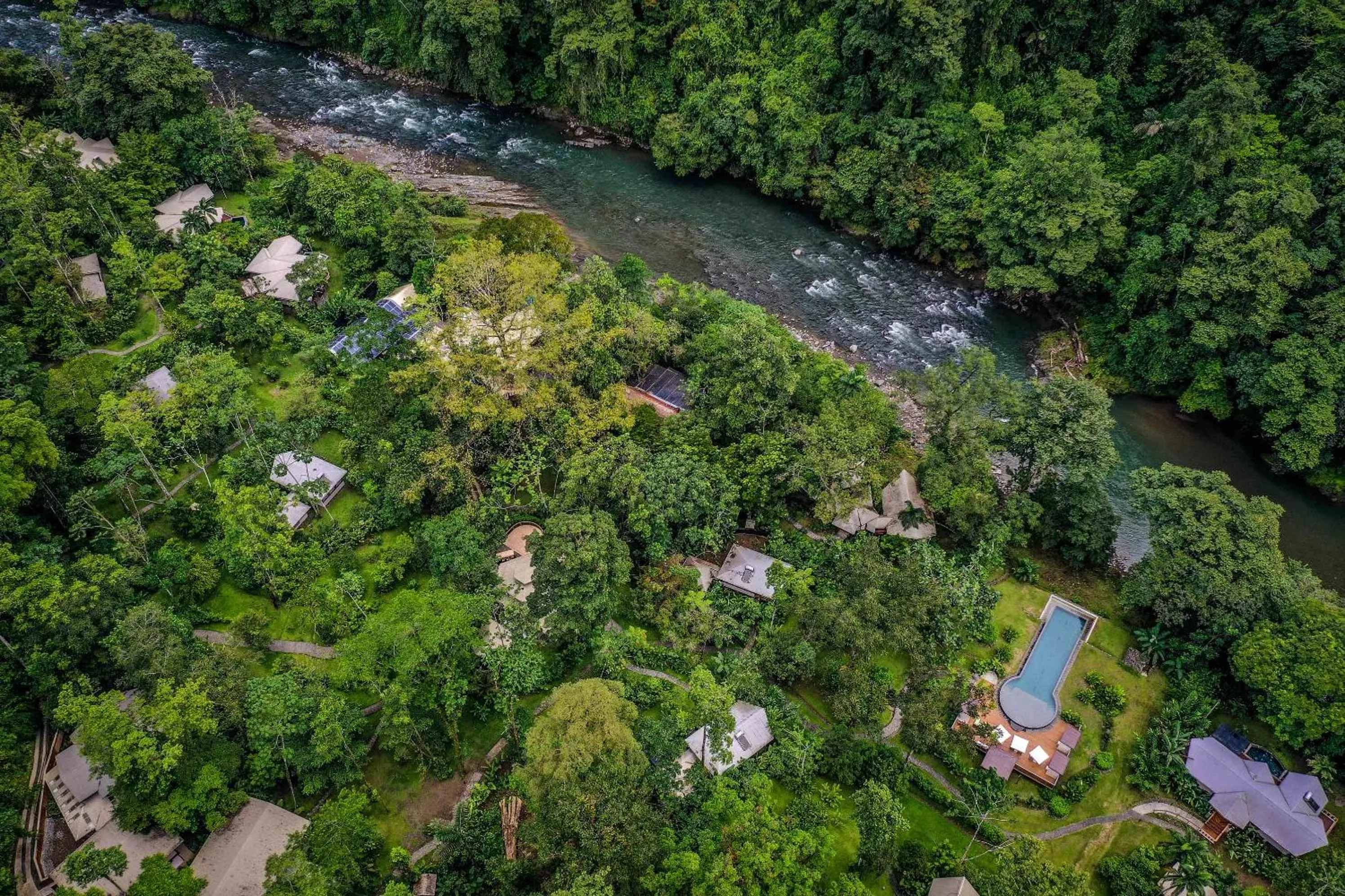 Bird's eye view in Pacuare Lodge by Böëna
