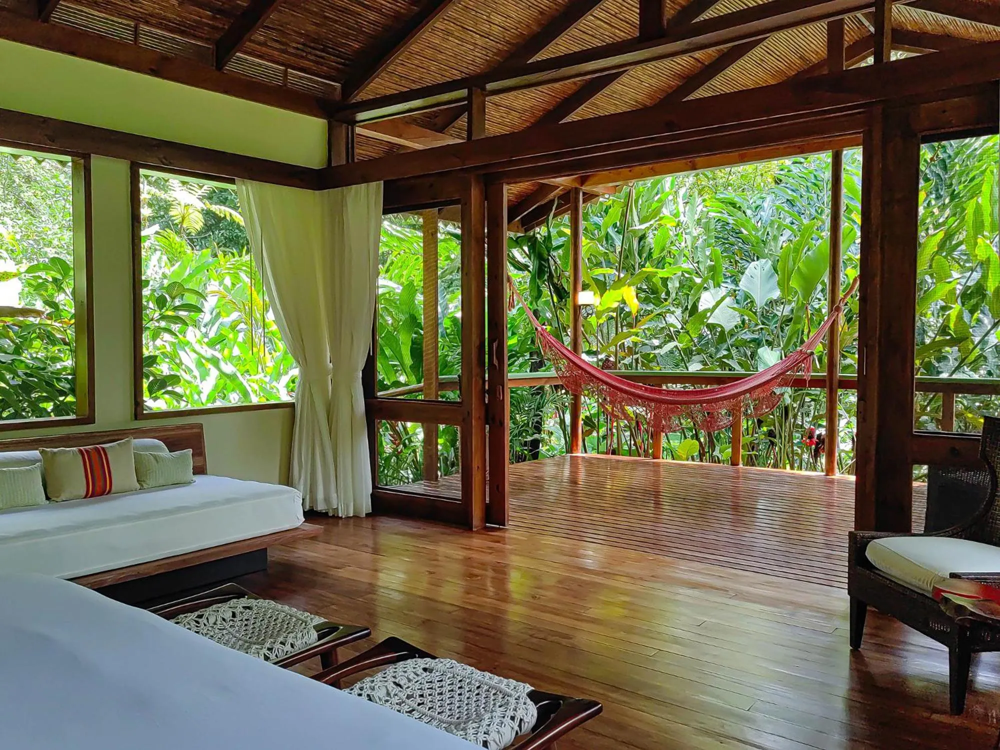 Natural landscape, Bed in Pacuare Lodge by Böëna