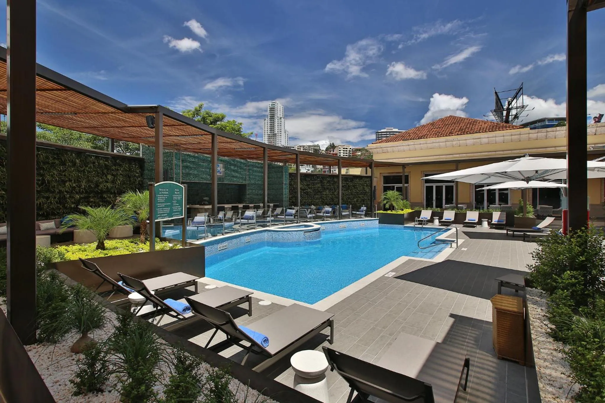 Swimming pool in InterContinental Tegucigalpa at Multiplaza Mall by IHG