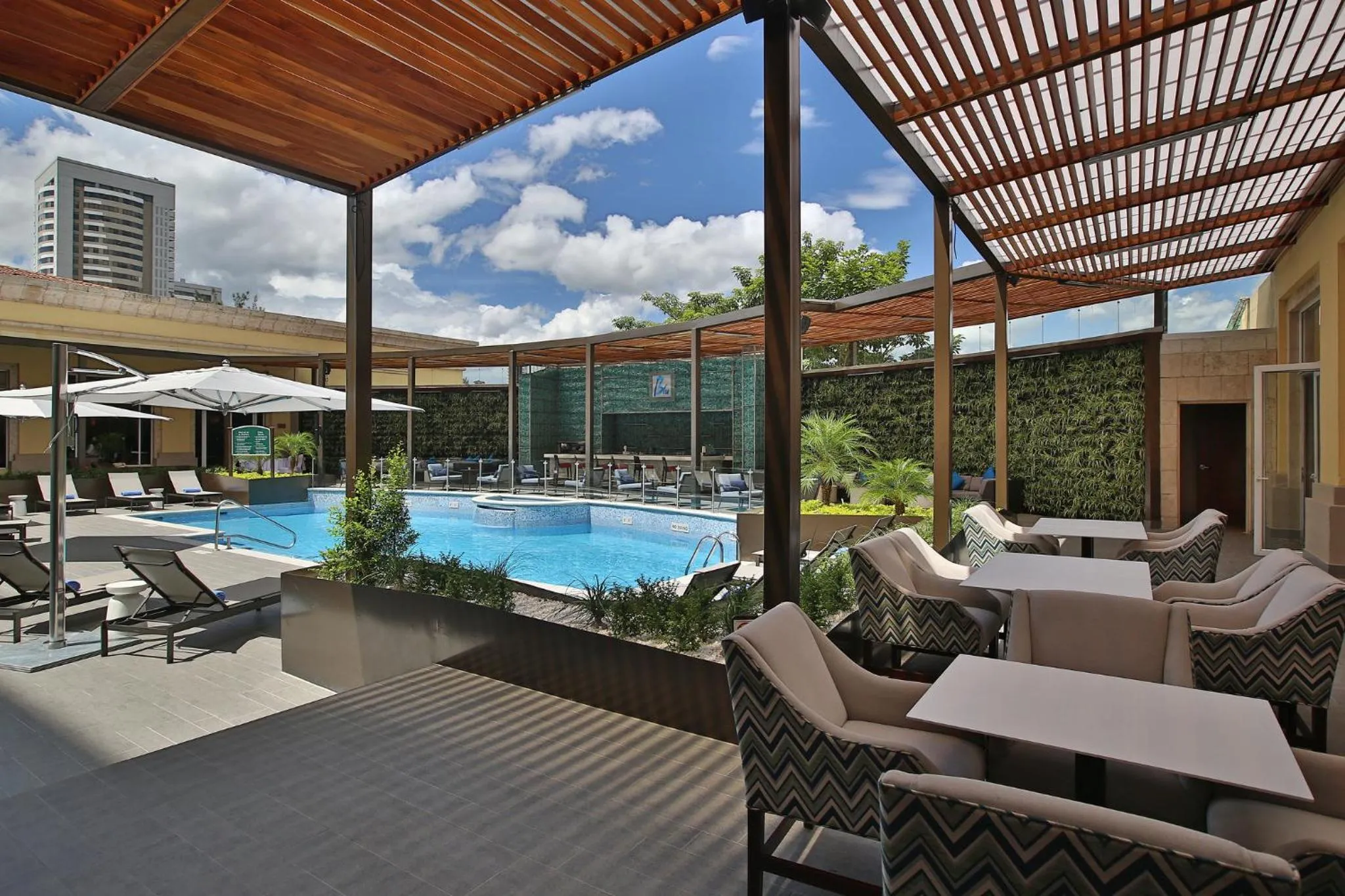 Swimming pool in InterContinental Tegucigalpa at Multiplaza Mall by IHG