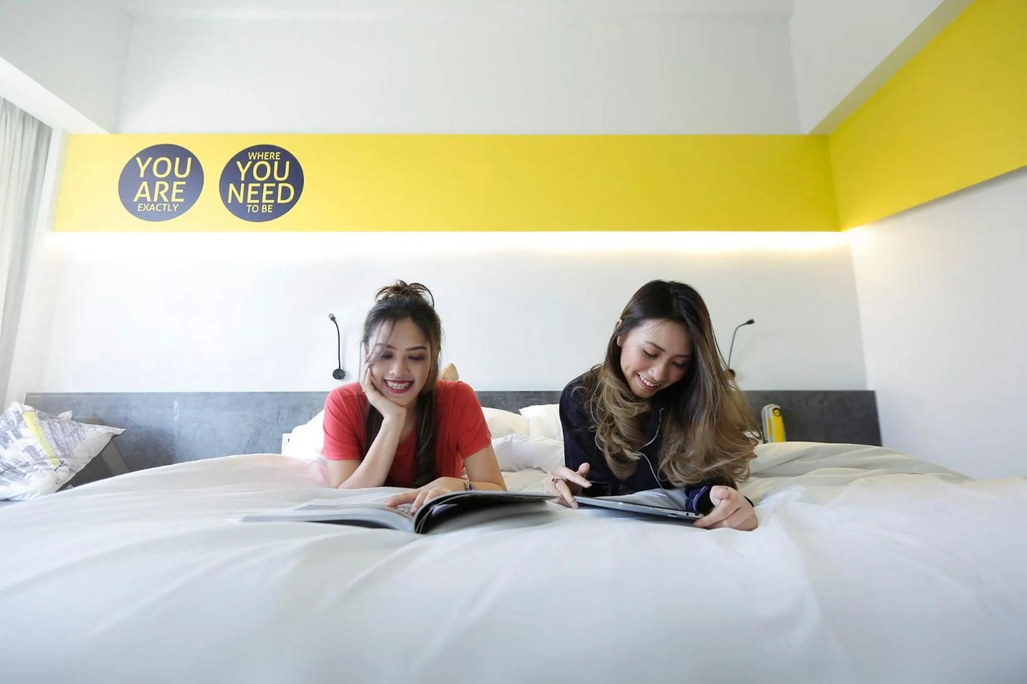Bed in YELLO Hotel Paskal Bandung