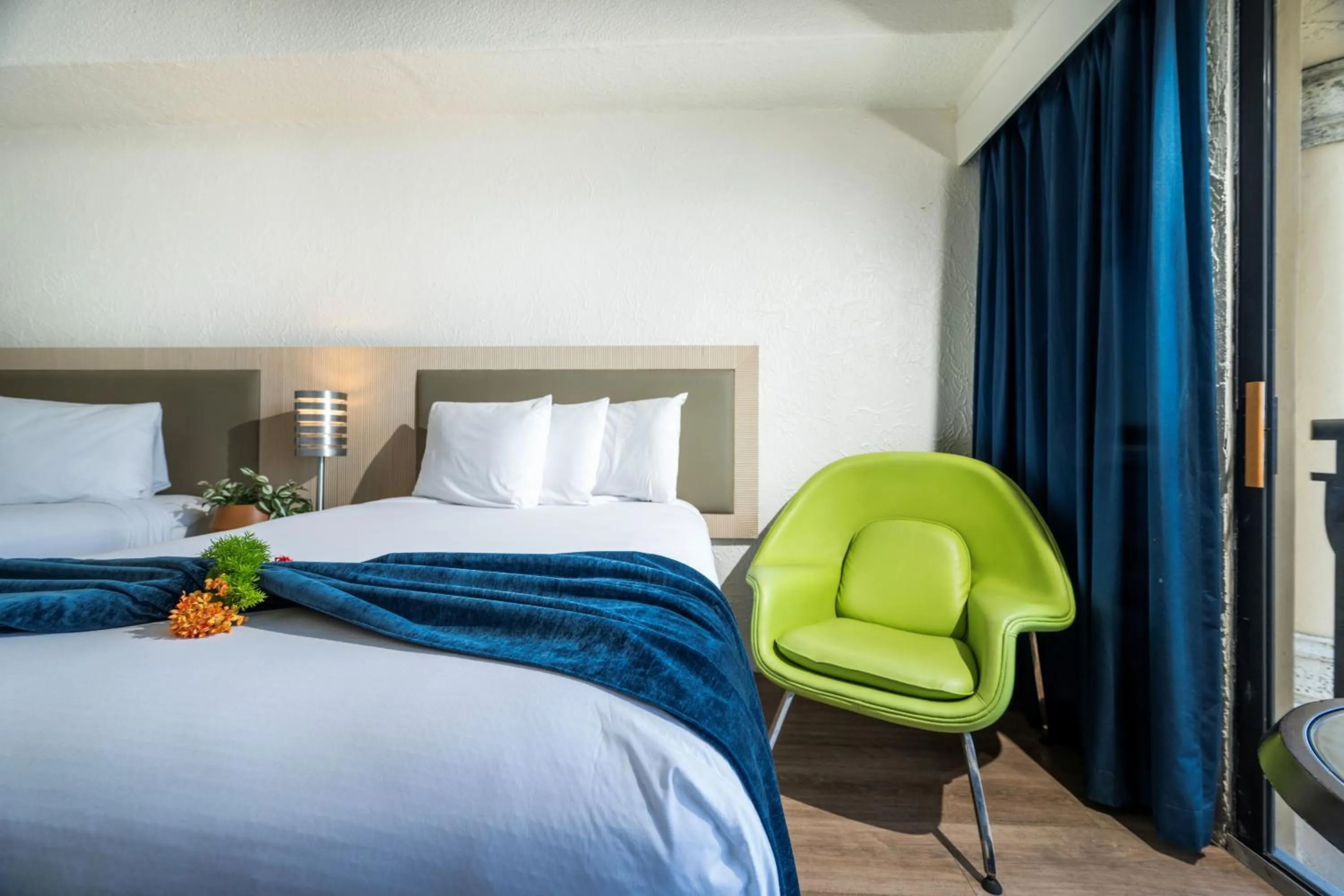 Bed in Windward Passage Hotel