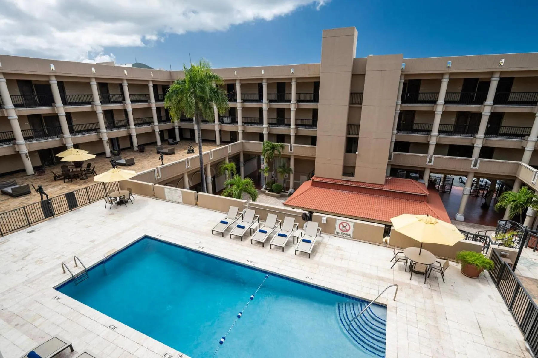 Swimming pool in Windward Passage Hotel