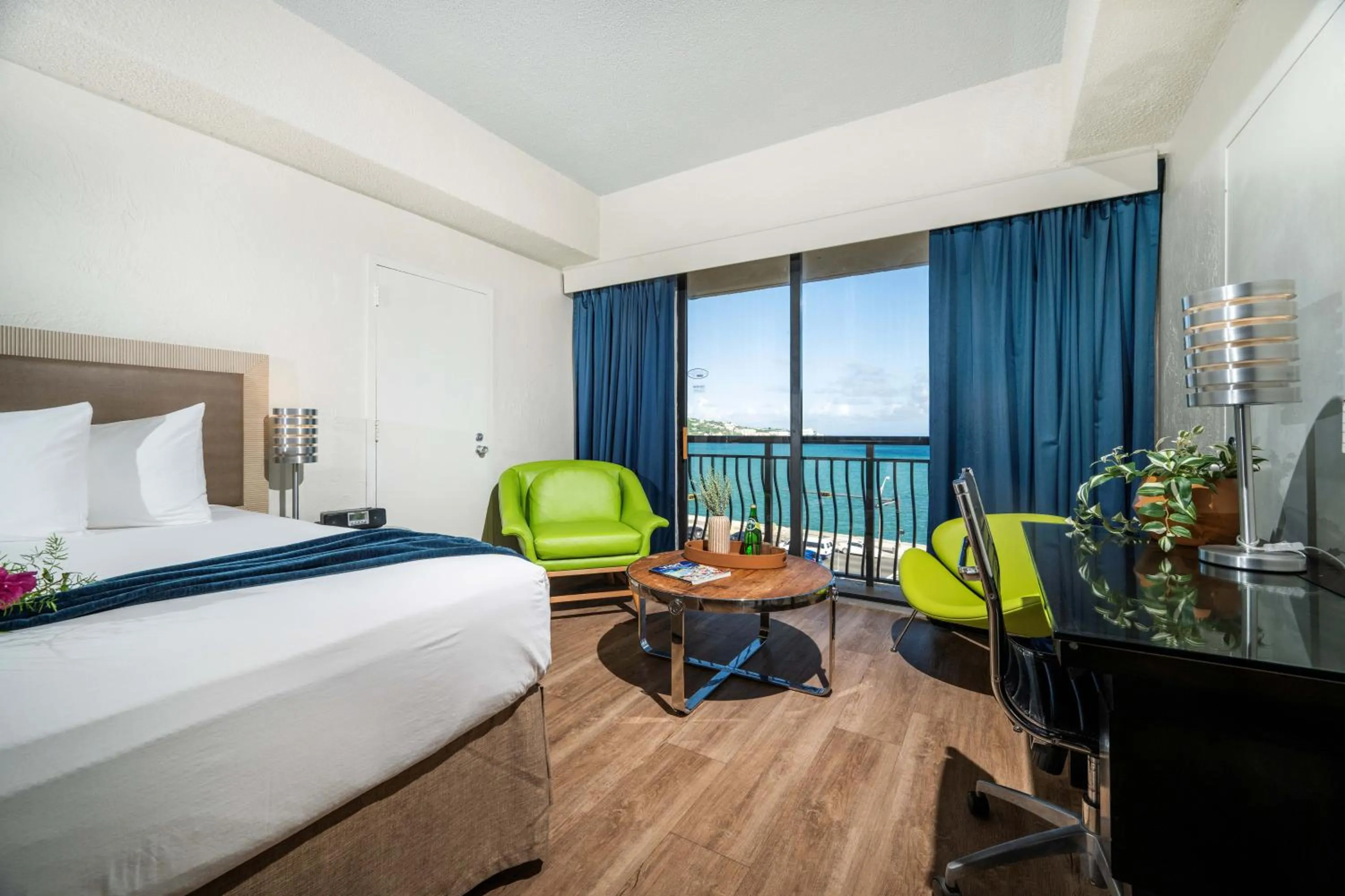 Bed in Windward Passage Hotel