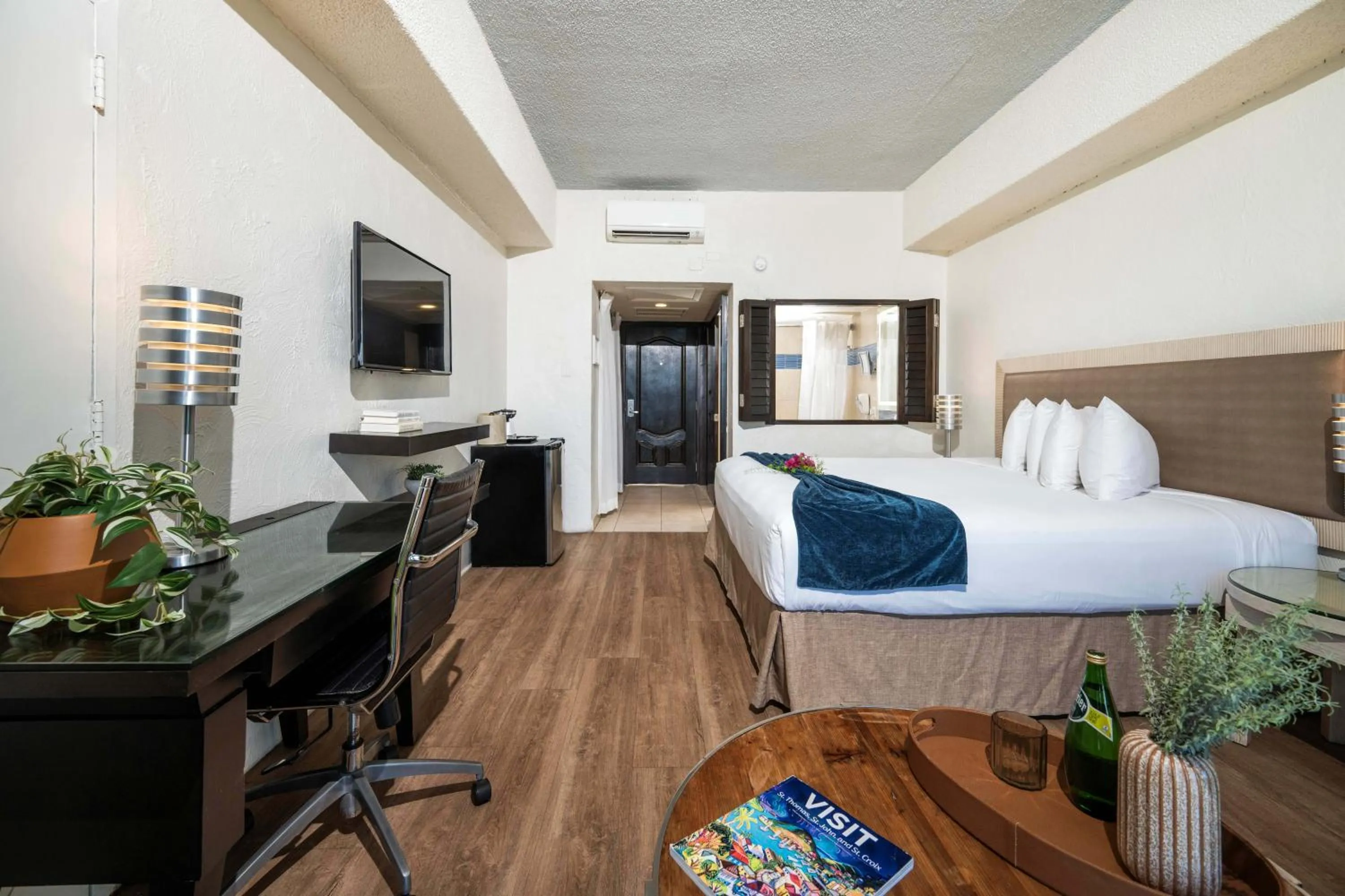 Bed in Windward Passage Hotel