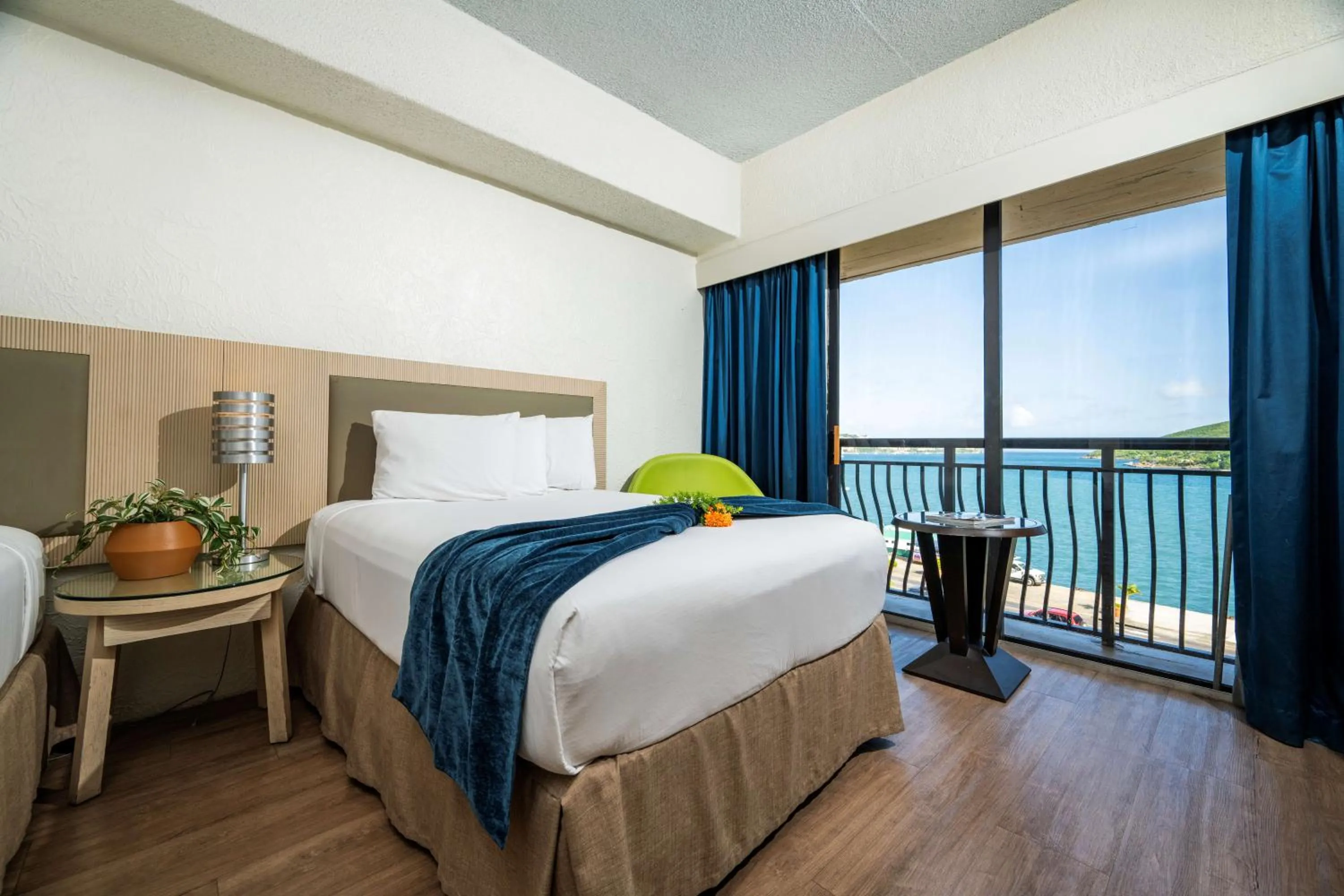 Bed in Windward Passage Hotel