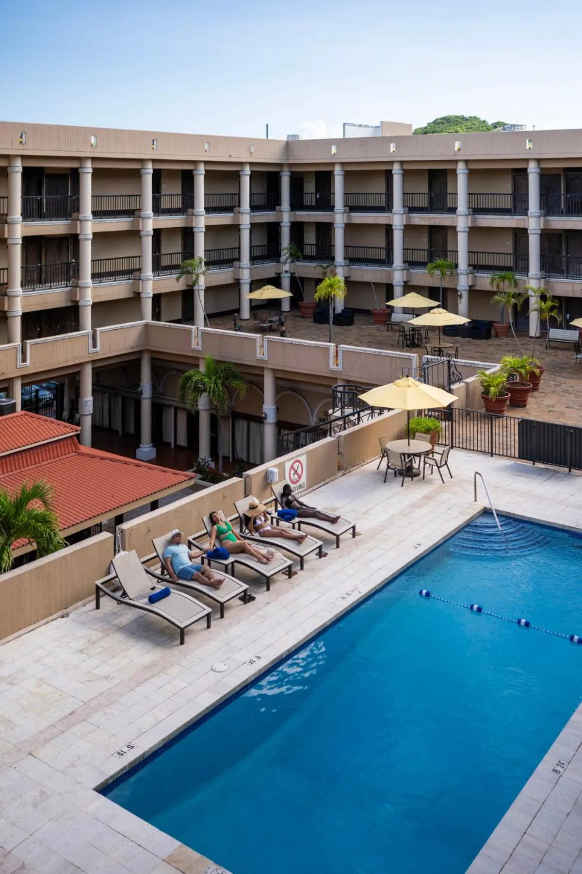Swimming pool in Windward Passage Hotel