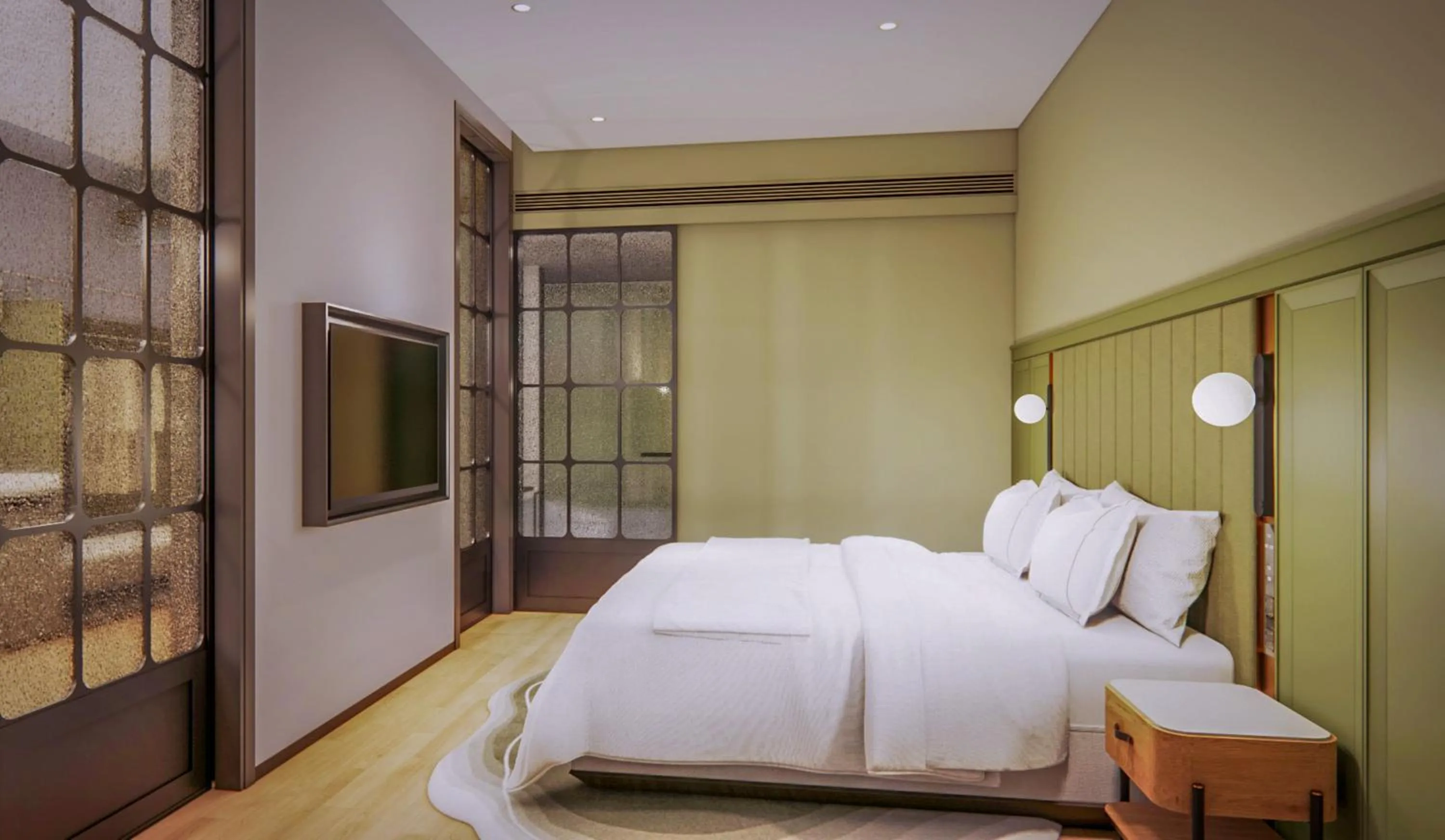 Property building, Bed in Meliá Shanghai Parkside