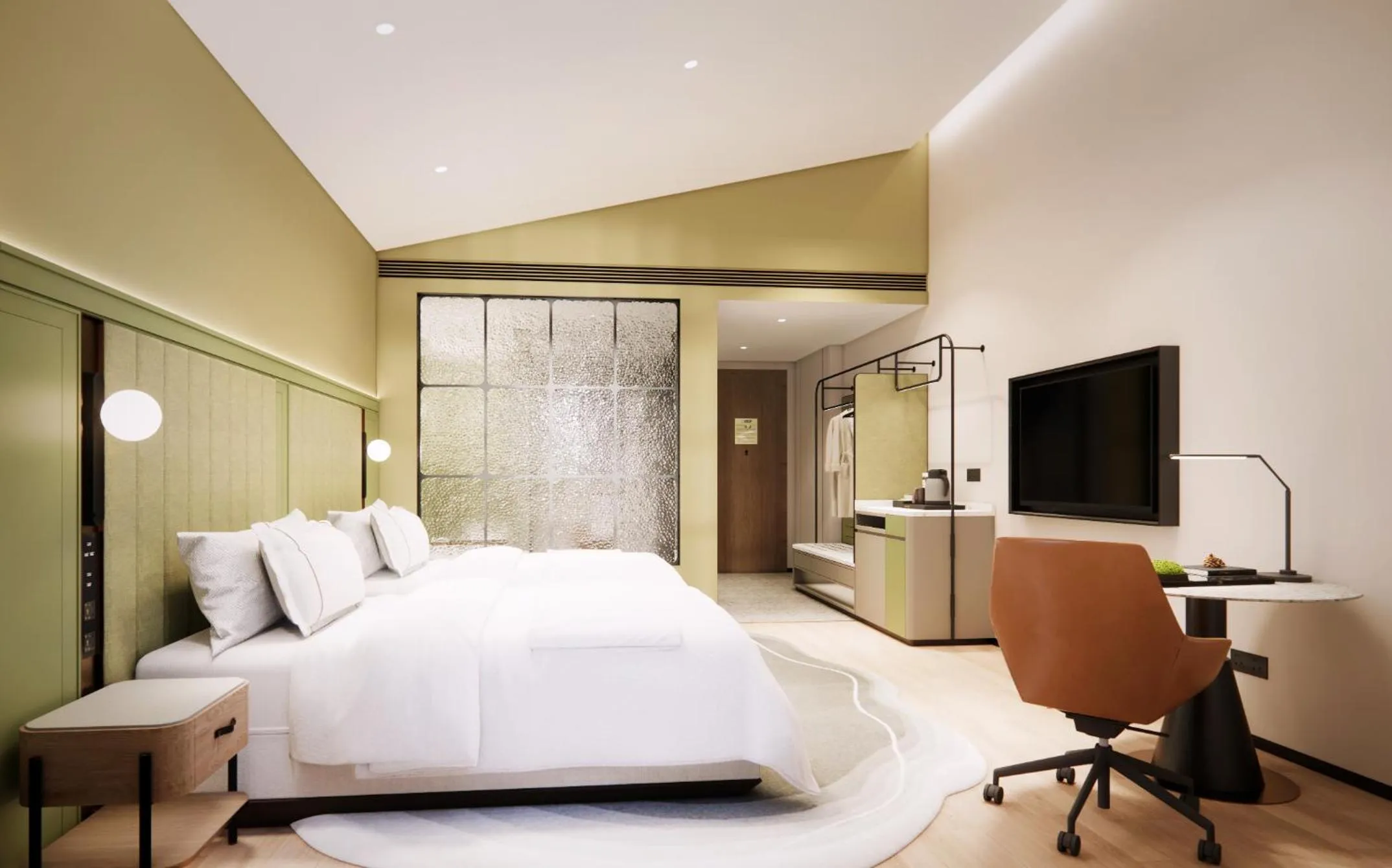 Bedroom, Bed in Melia Shanghai Parkside