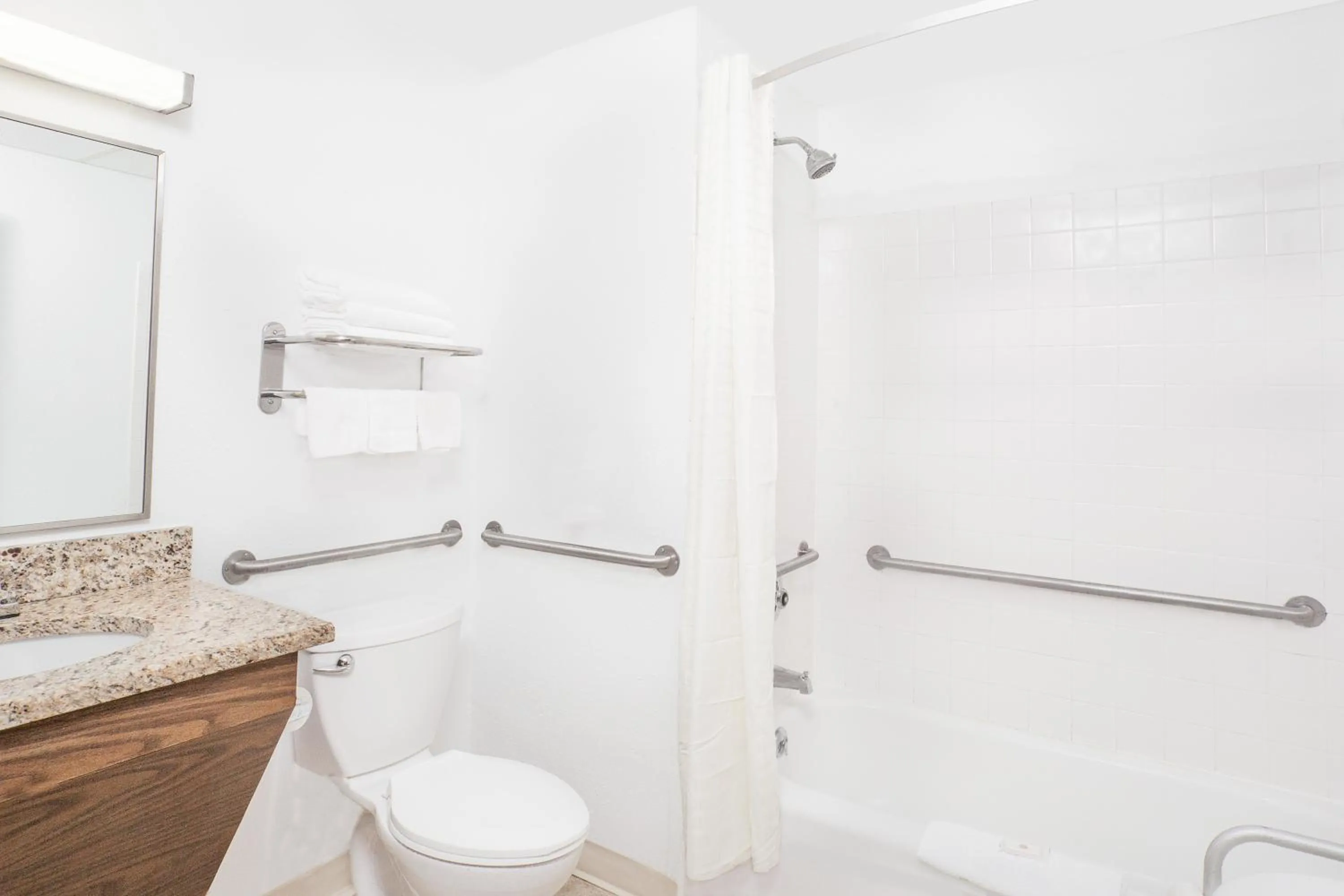 Shower in Super 8 by Wyndham Middletown