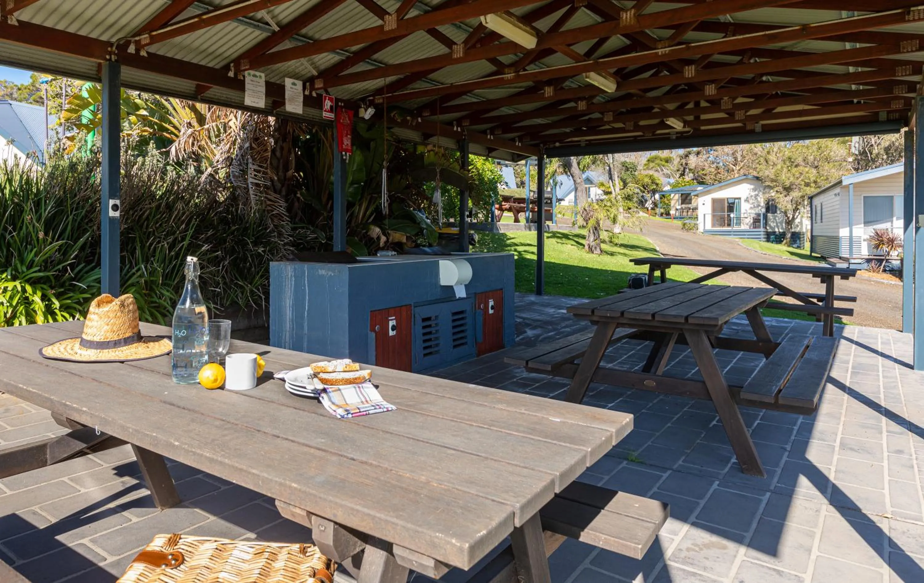 BBQ facilities in Beach Cabins Merimbula