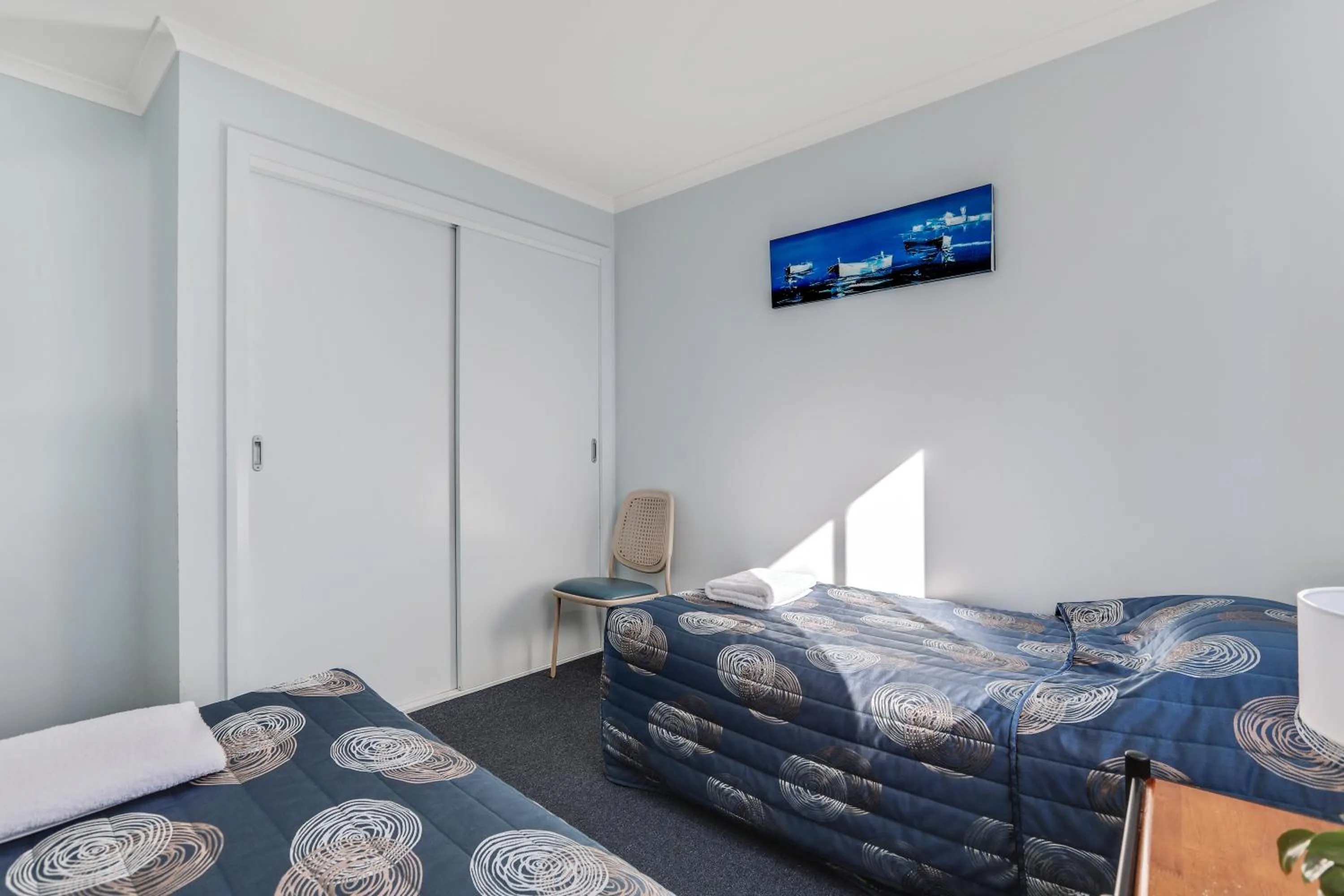 Bedroom, Bed in Beach Cabins Merimbula