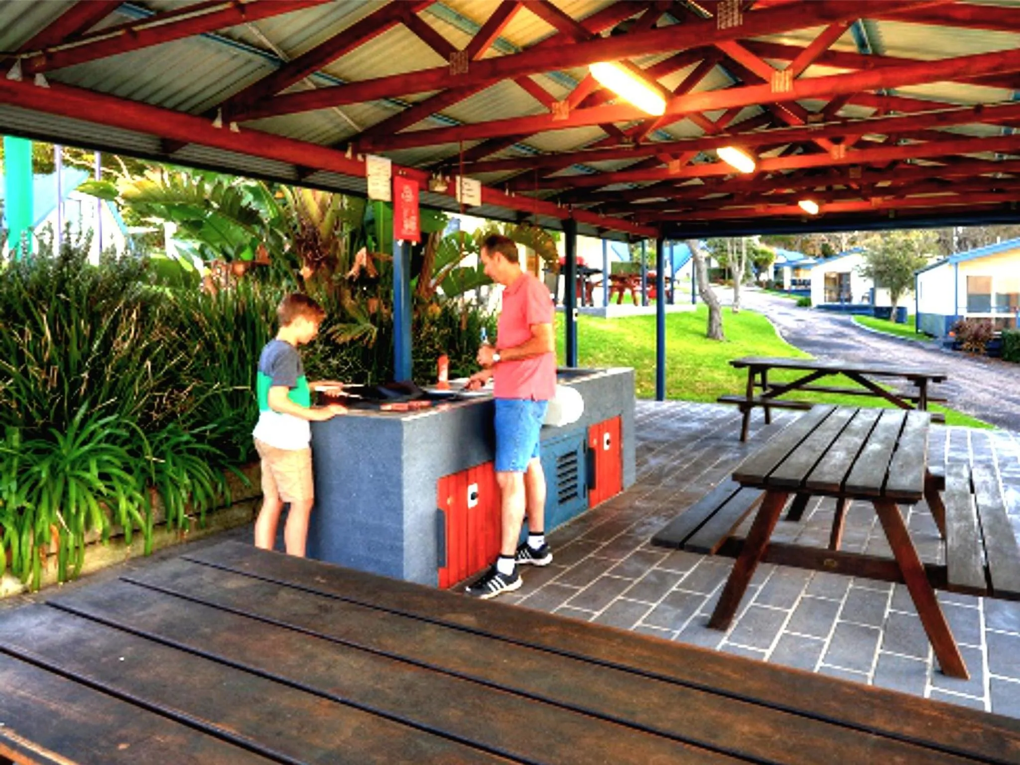 BBQ facilities in Beach Cabins Merimbula