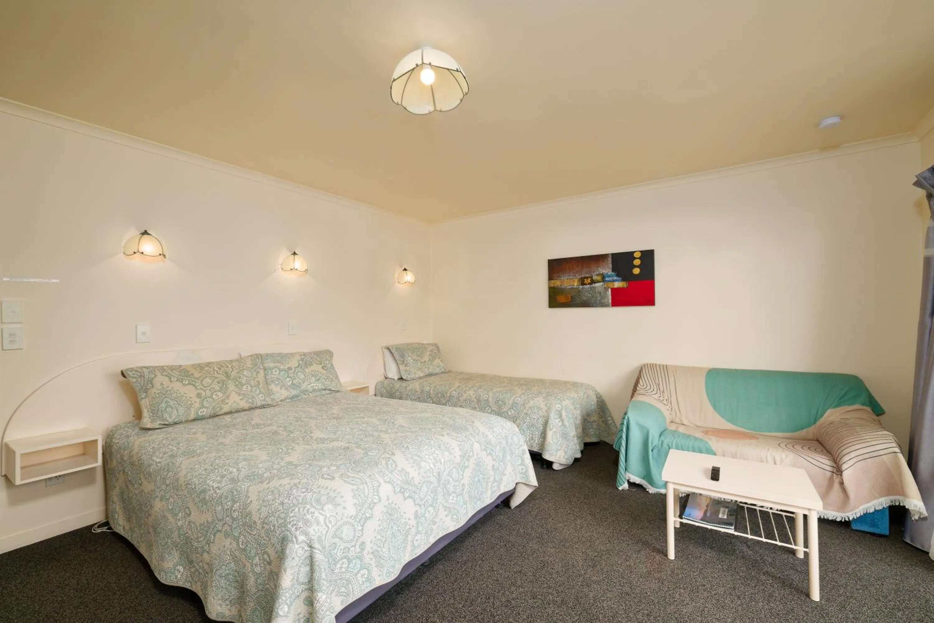 Bed in Blue Seas Motel