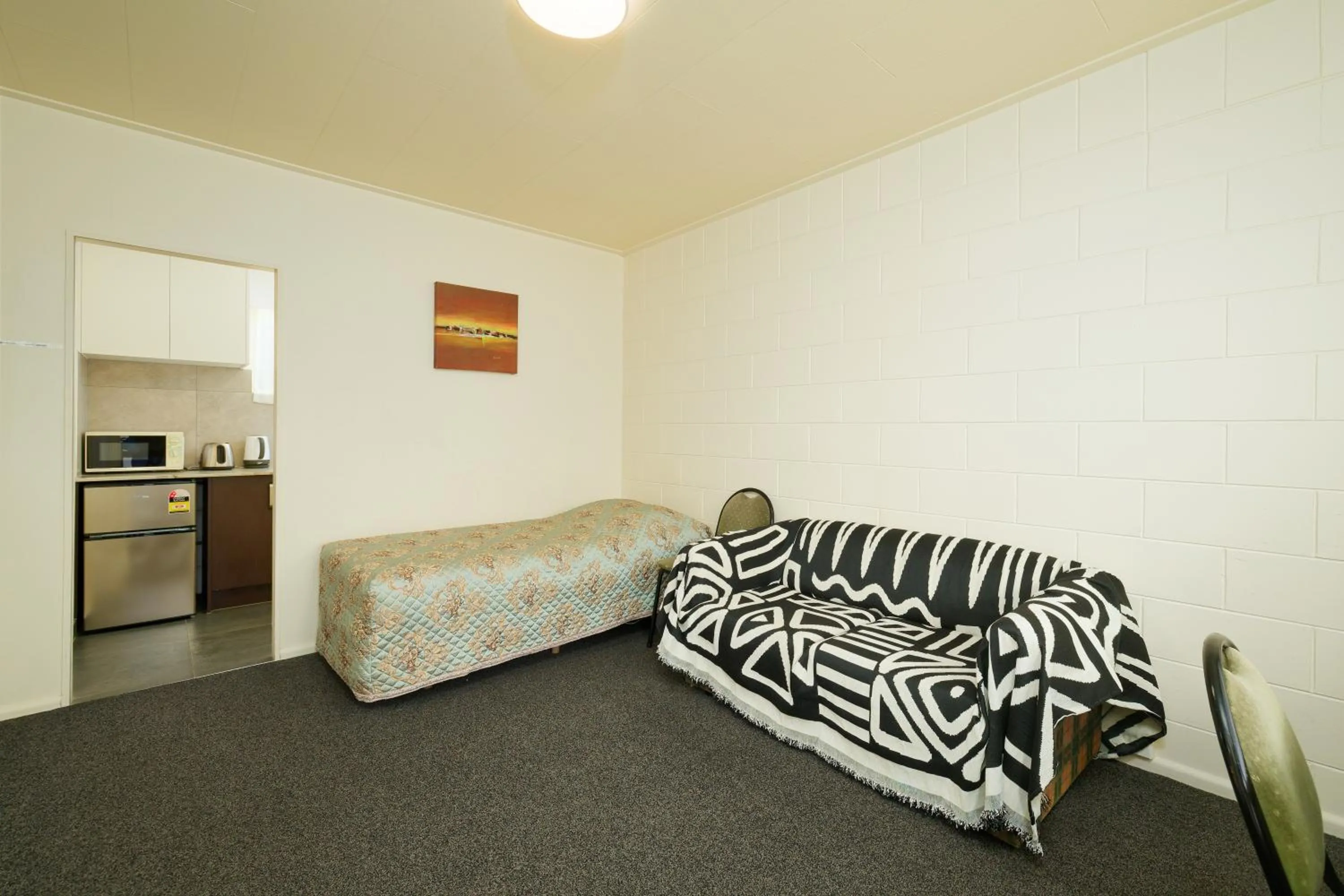 Bed in Blue Seas Motel