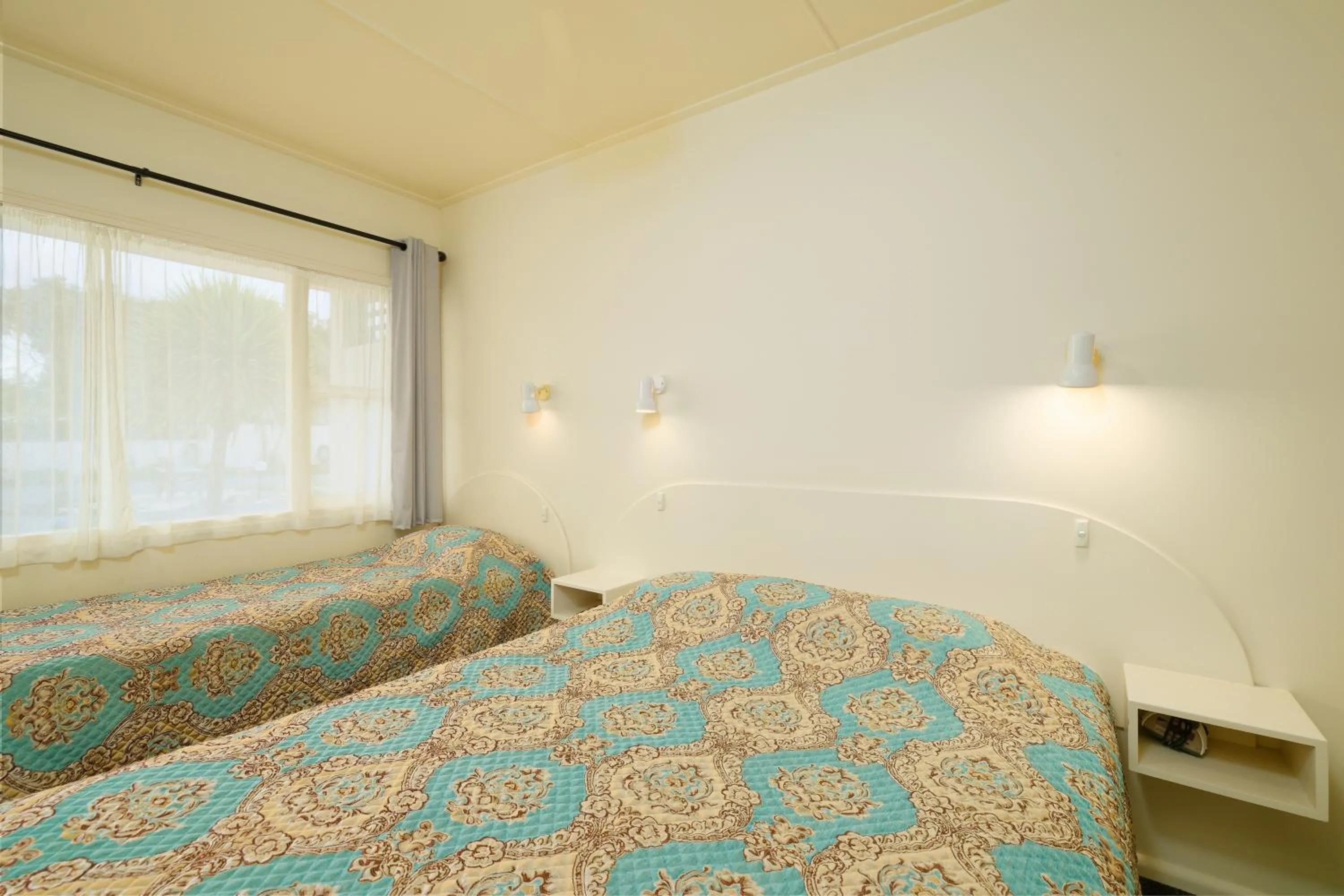 Bed in Blue Seas Motel