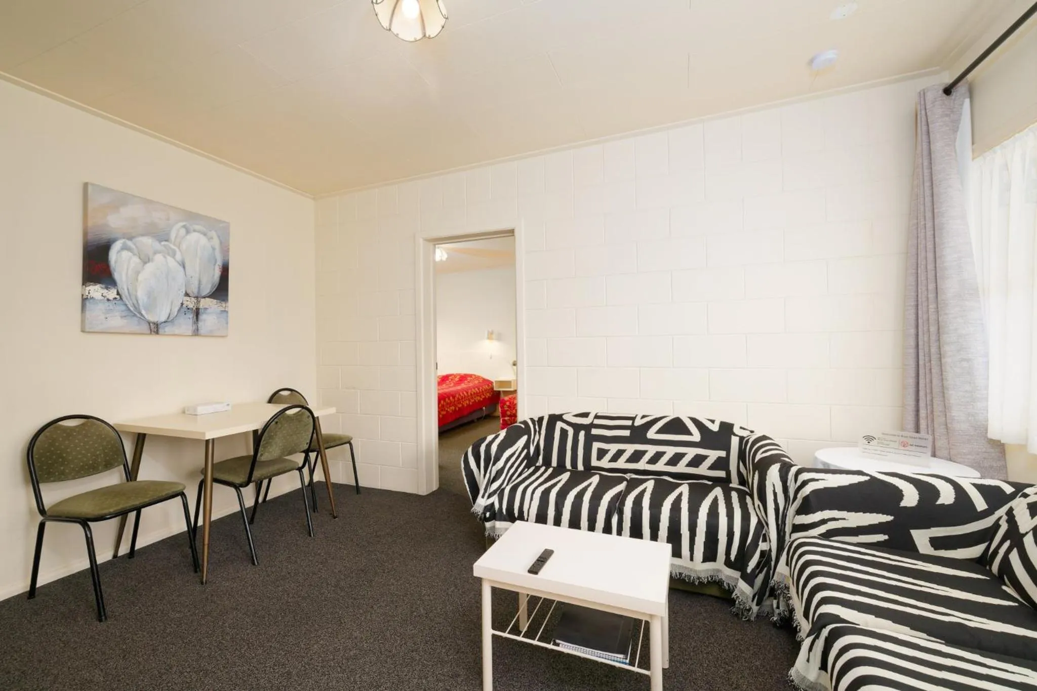 Bed in Blue Seas Motel