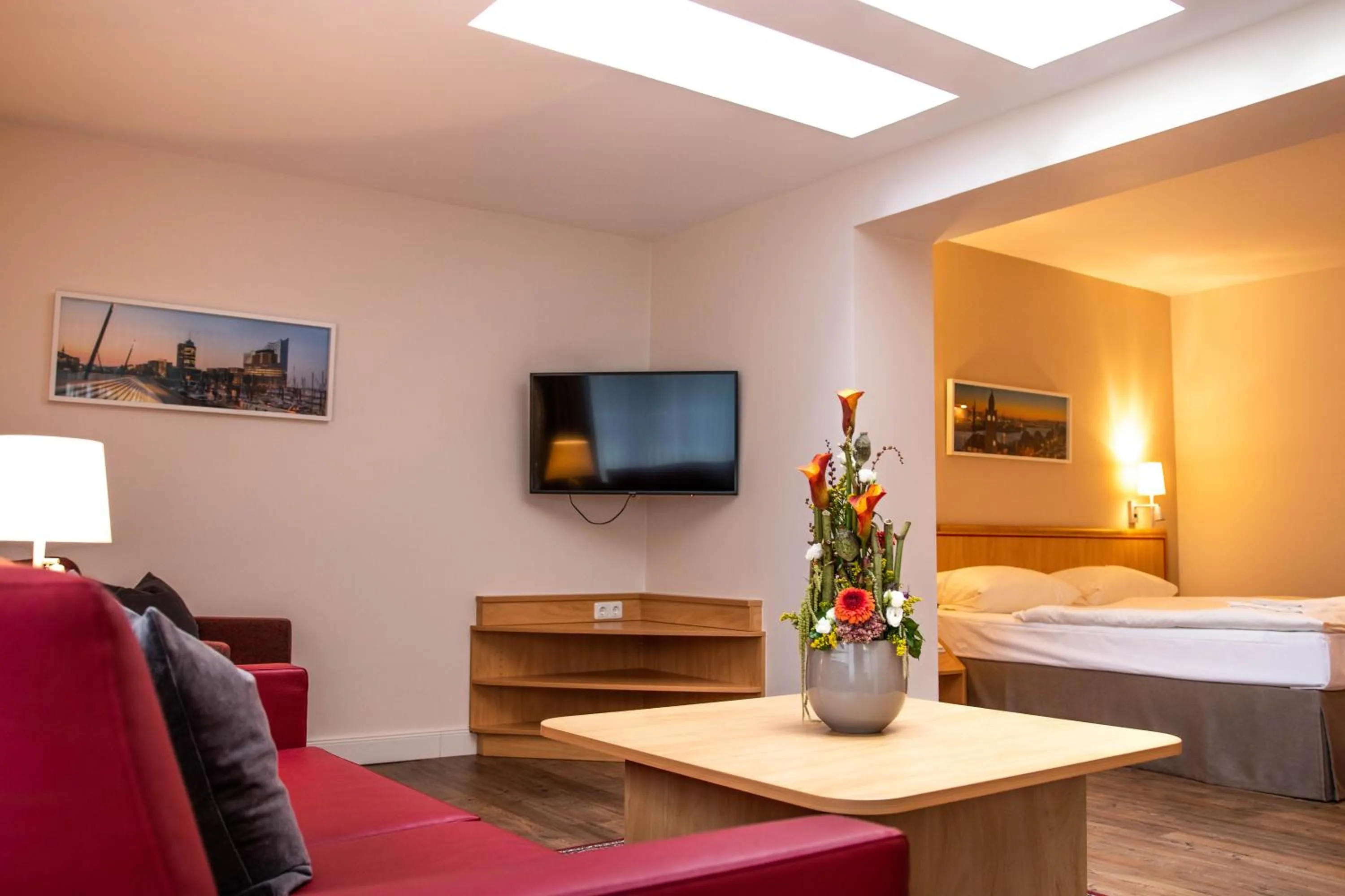 TV and multimedia, Bed in Bundt's Hotel & Gartenrestaurant