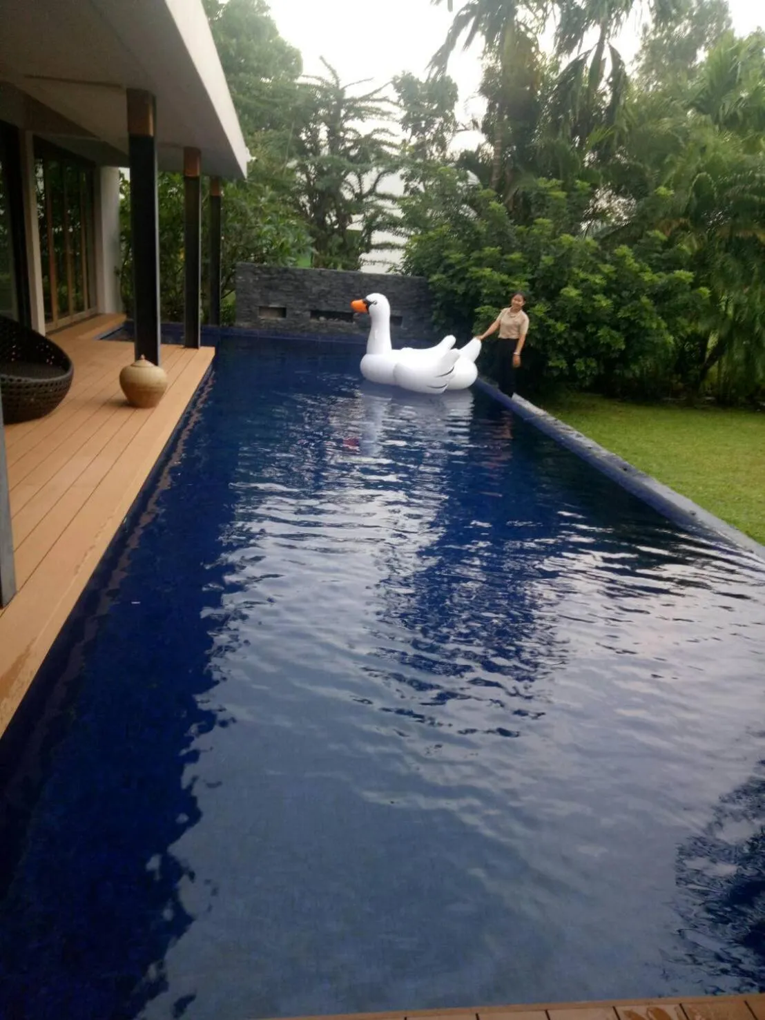 Swimming pool in Annie Villa at Khao Yai