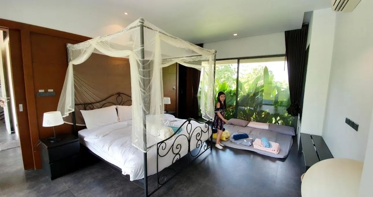 Bedroom, Bed in Annie Villa at Khao Yai
