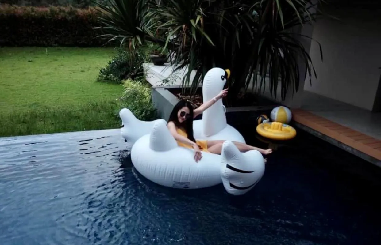 Pool view in Annie Villa at Khao Yai
