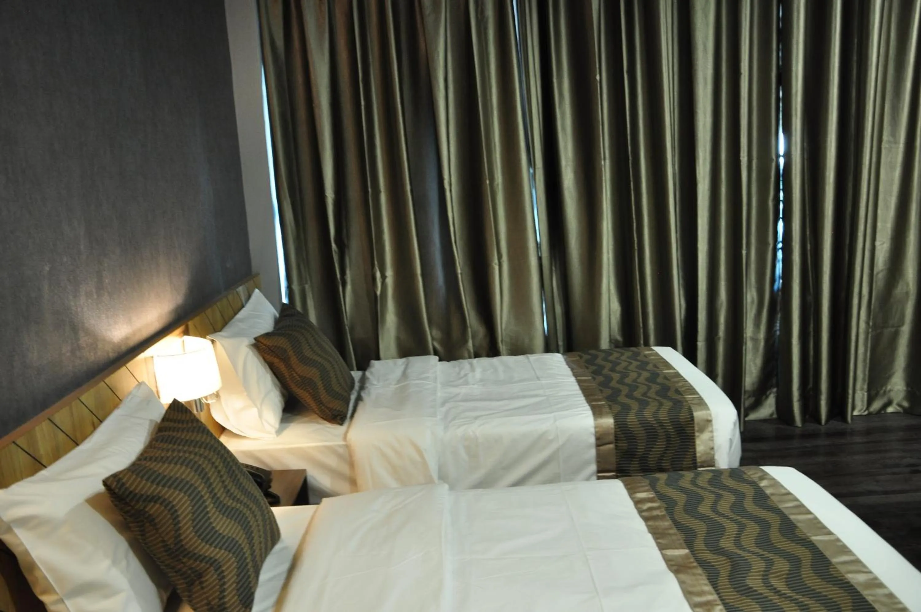 Bed in Valya Hotel, Kuala Terengganu