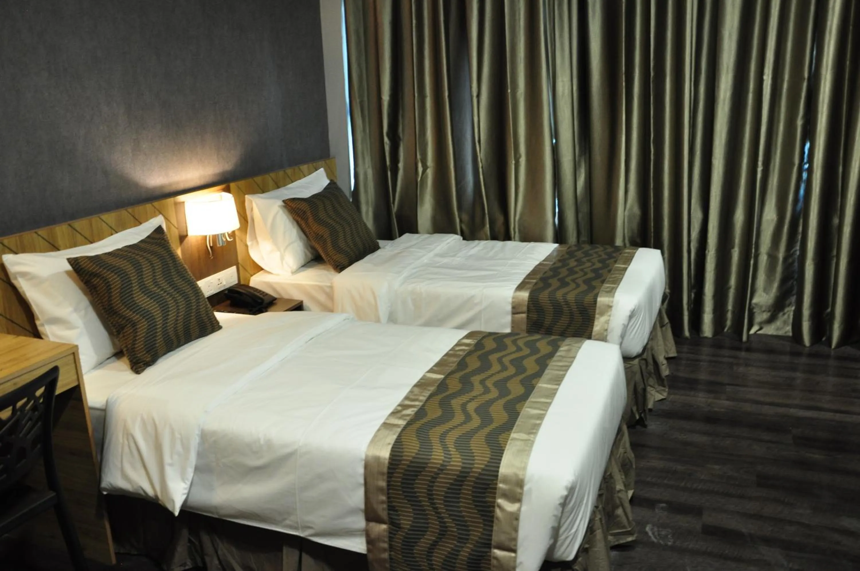 Bed in Valya Hotel, Kuala Terengganu