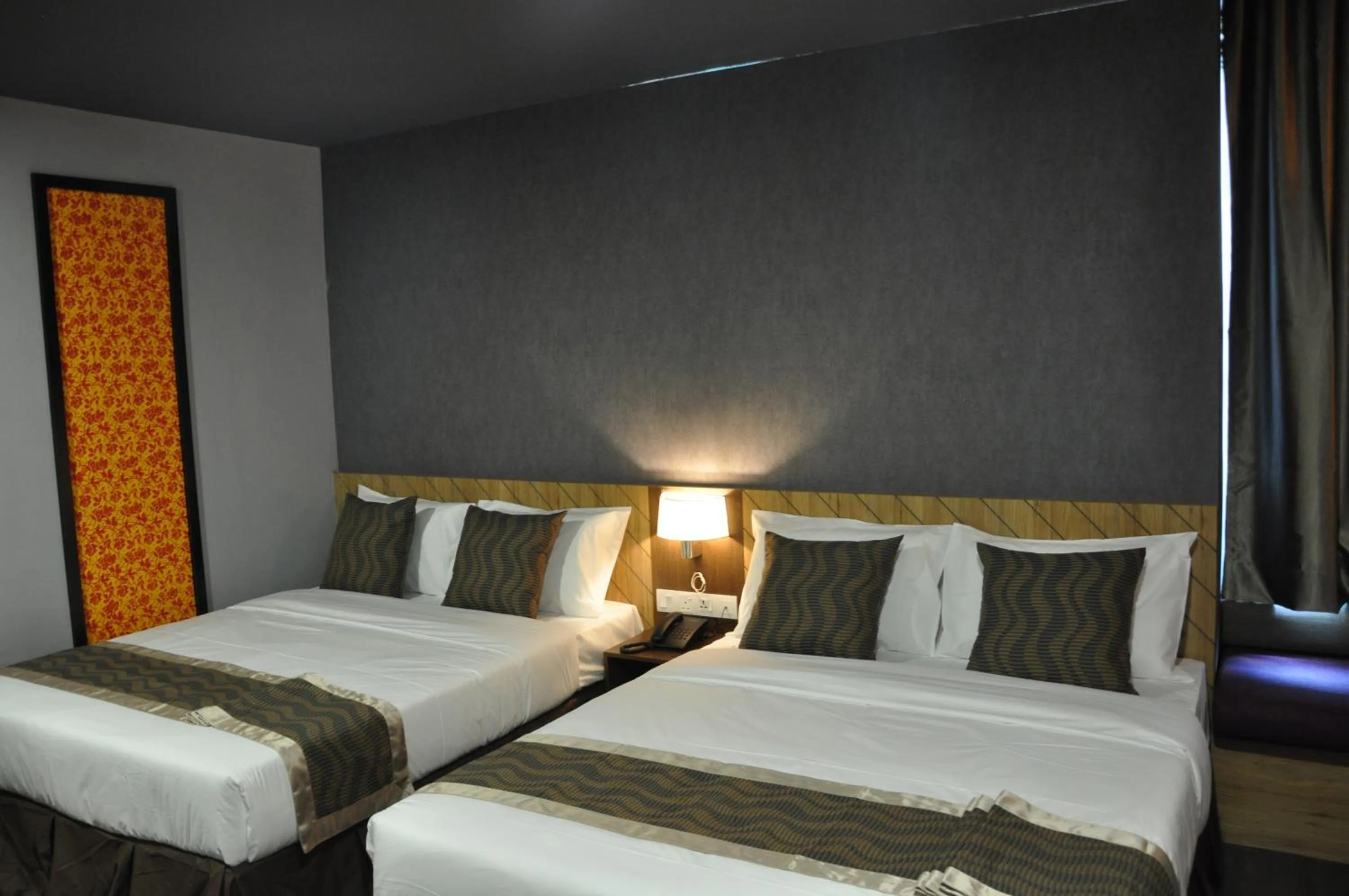 Bed in Valya Hotel, Kuala Terengganu